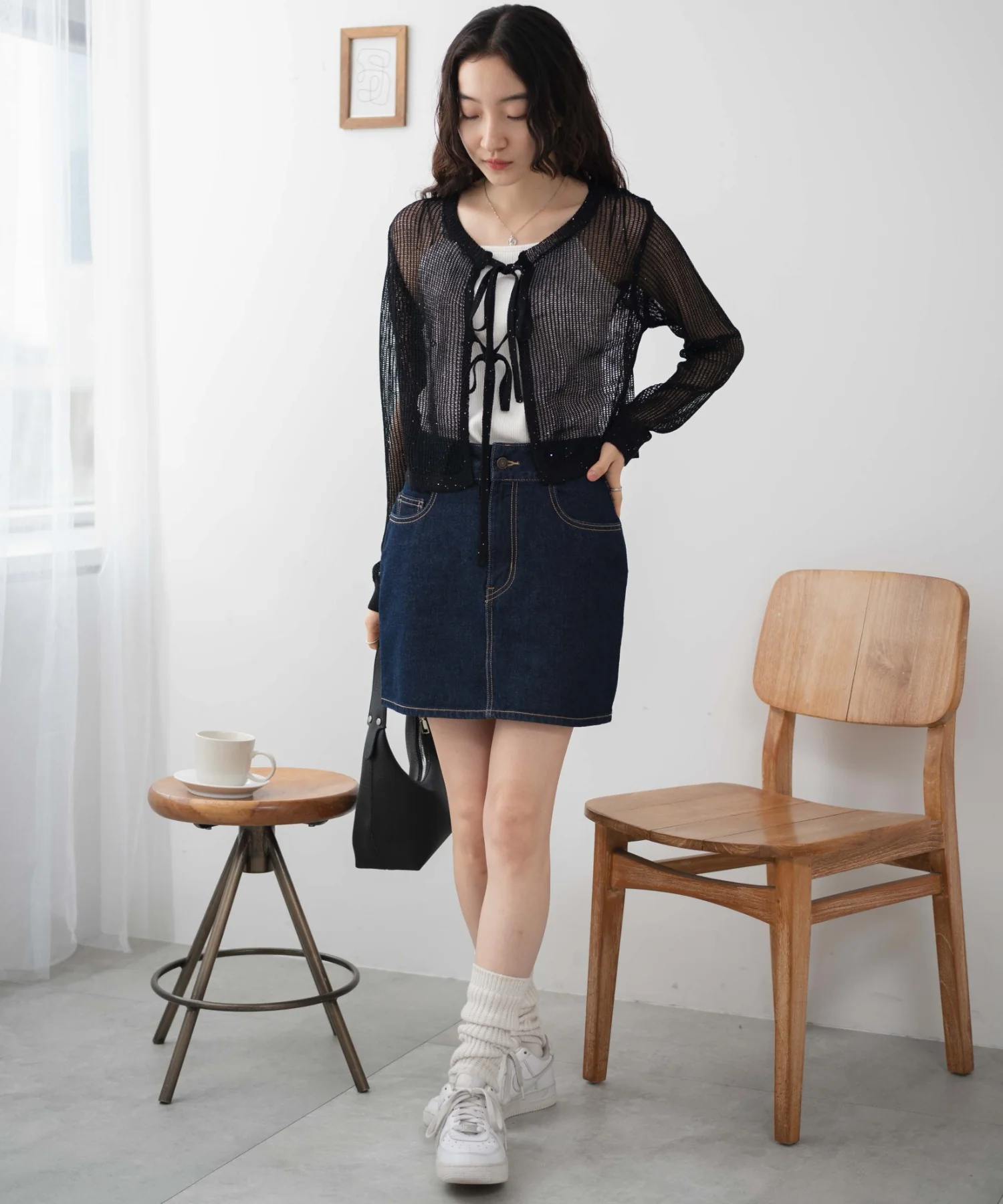 スパンコールメッシュニットカーデ - Image 24