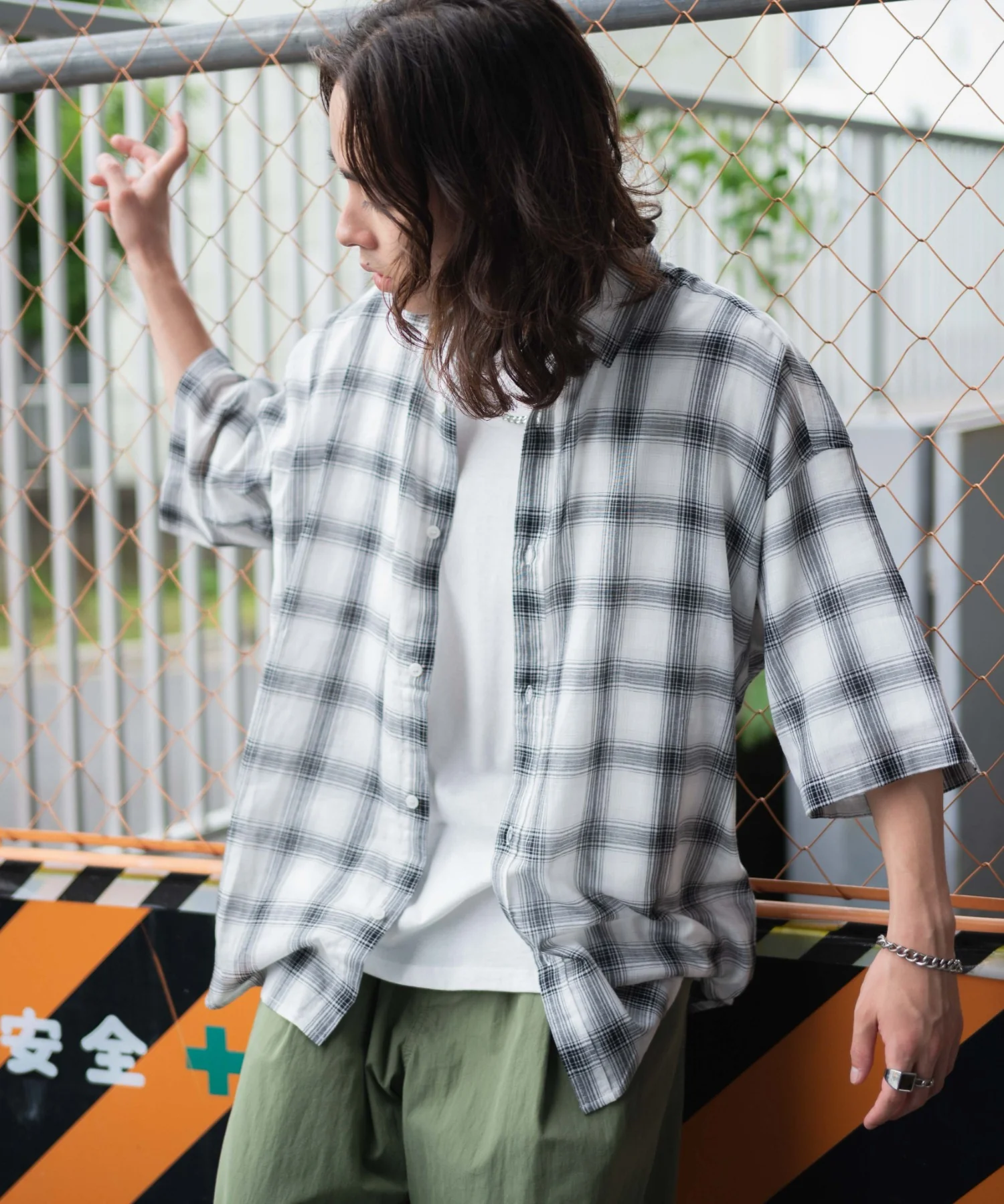 チェックシアーガーゼシャツ - Image 11