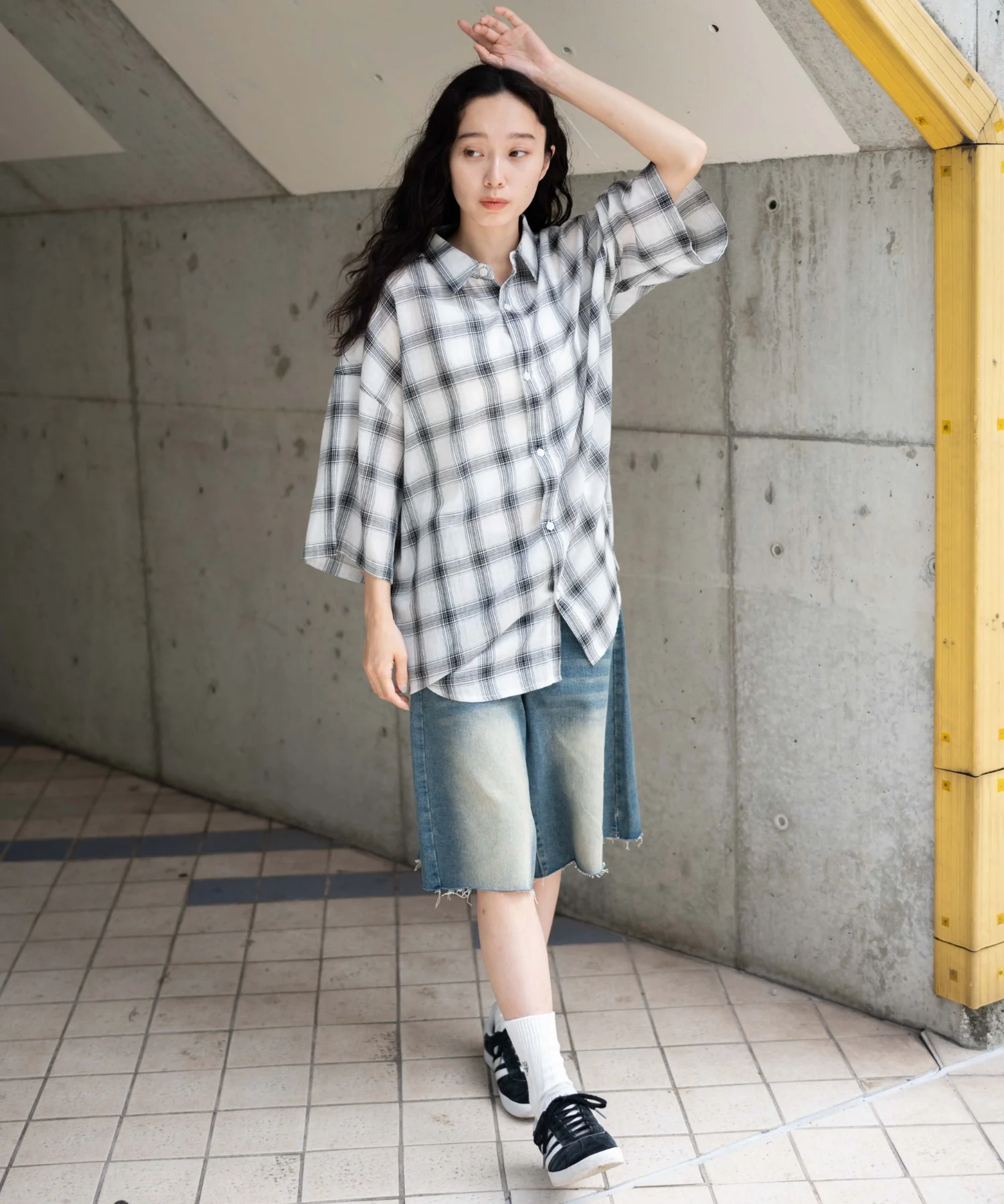チェックシアーガーゼシャツ - Image 15