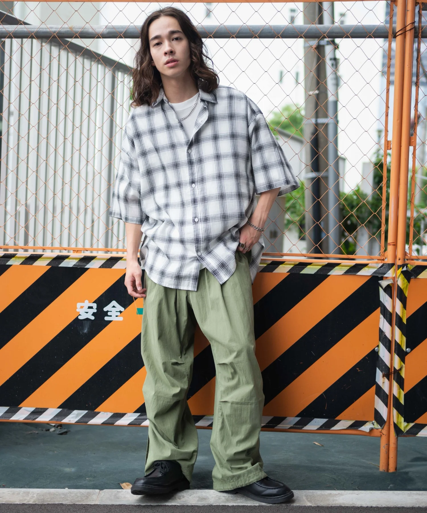 チェックシアーガーゼシャツ - Image 4