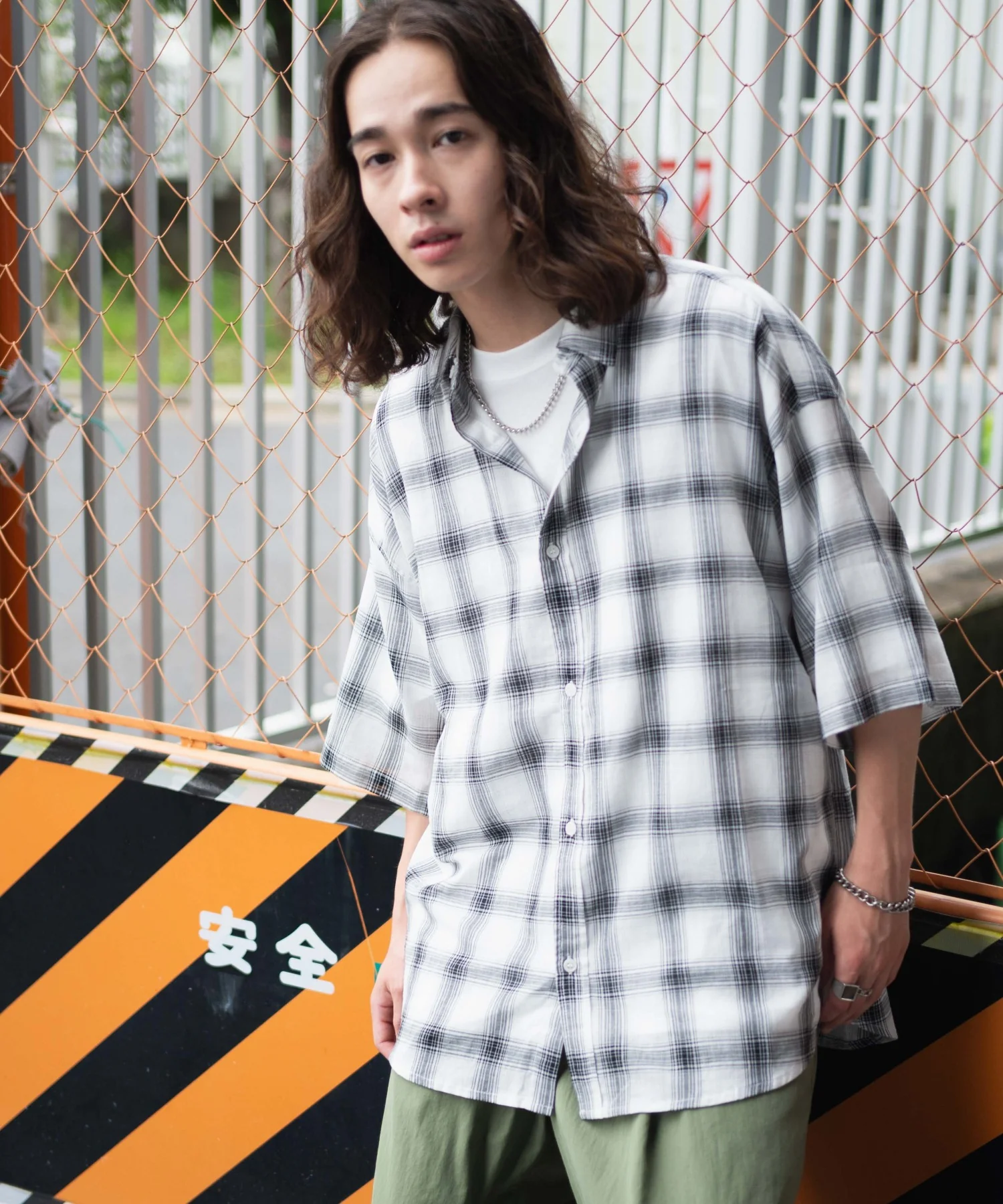 チェックシアーガーゼシャツ - Image 8