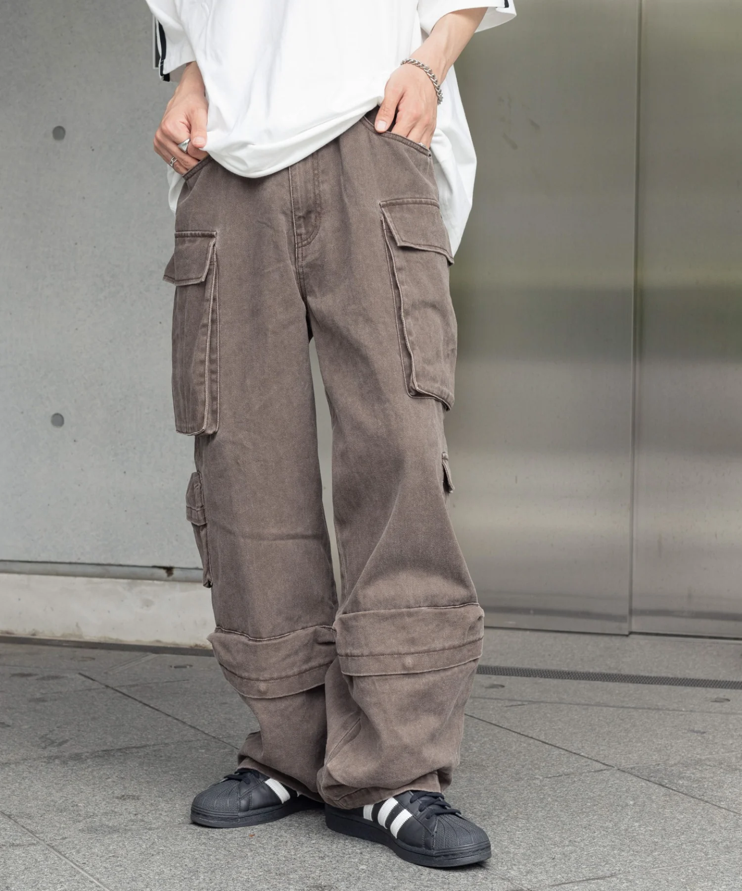 マルチポケットワイドカーゴパンツ - Image 19