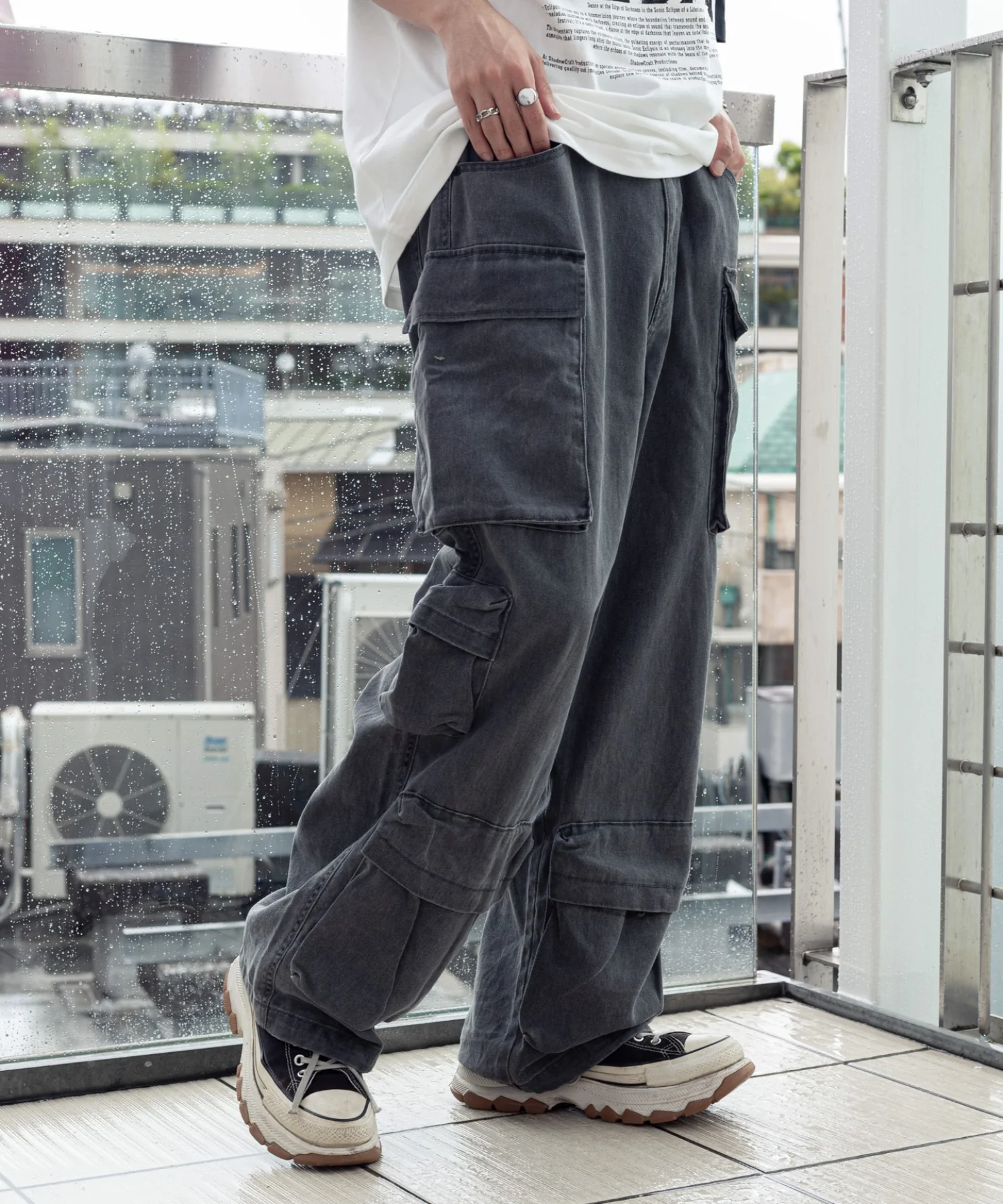 マルチポケットワイドカーゴパンツ - Image 30