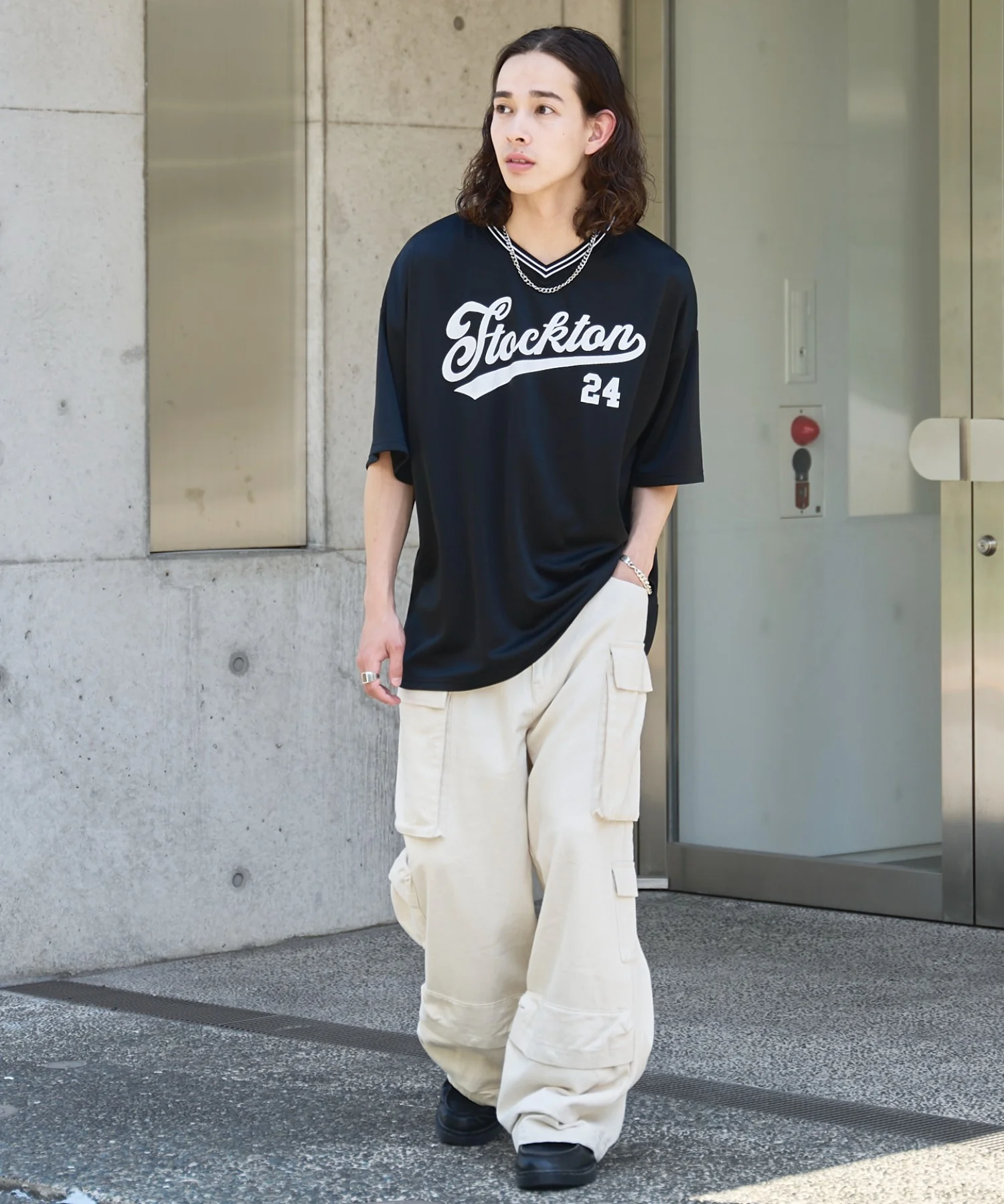 マルチポケットワイドカーゴパンツ - Image 6