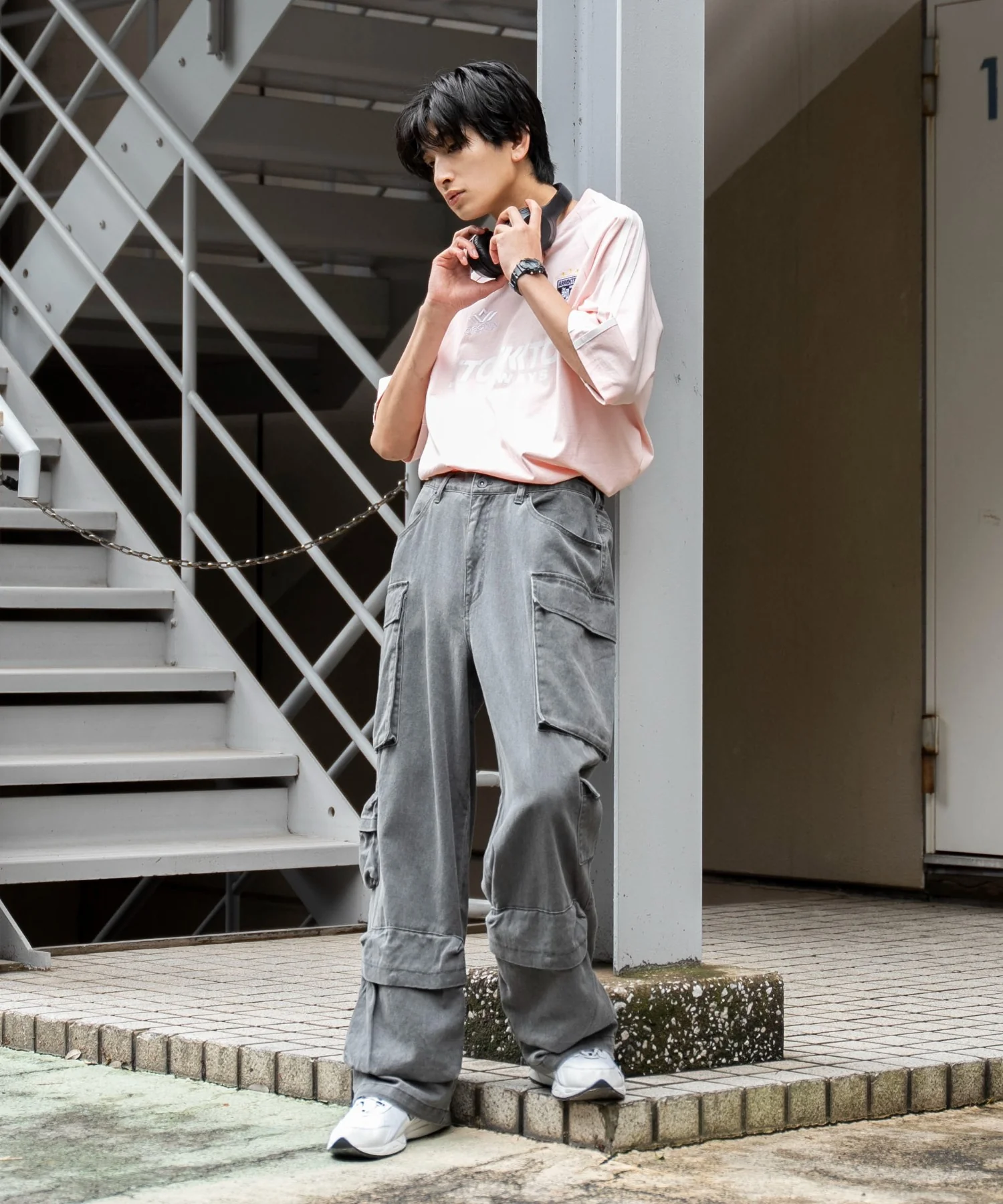 マルチポケットワイドカーゴパンツ - Image 9