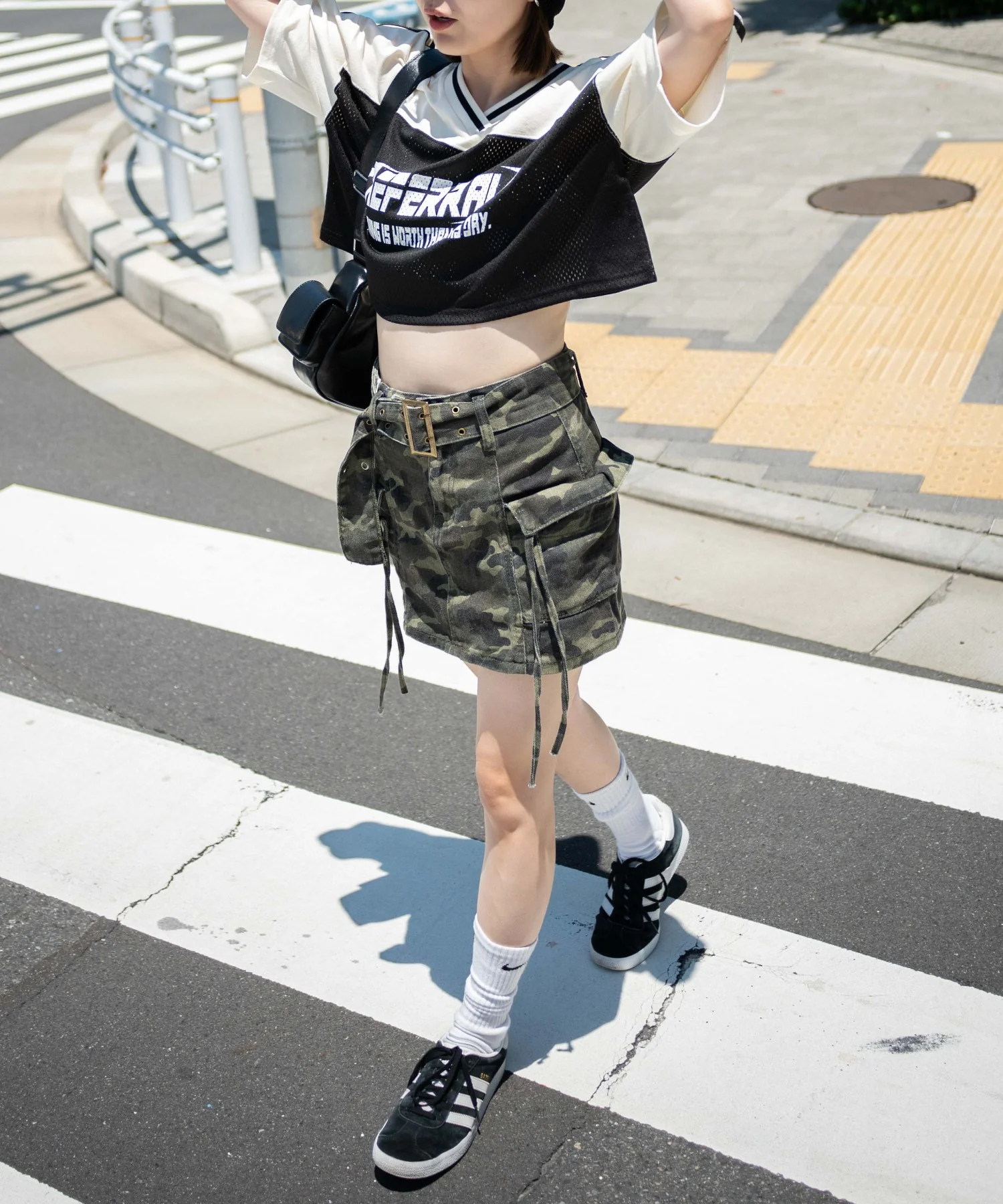 2ライン切り替えメッシュショートT - Image 14