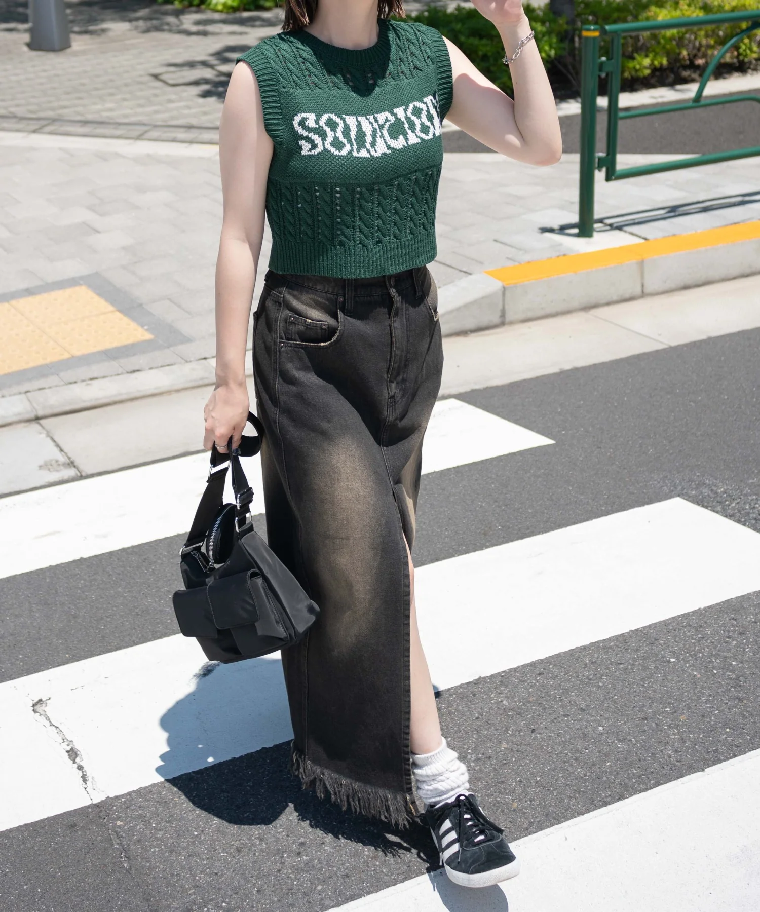 ロゴケーブルメッシュベスト - Image 3
