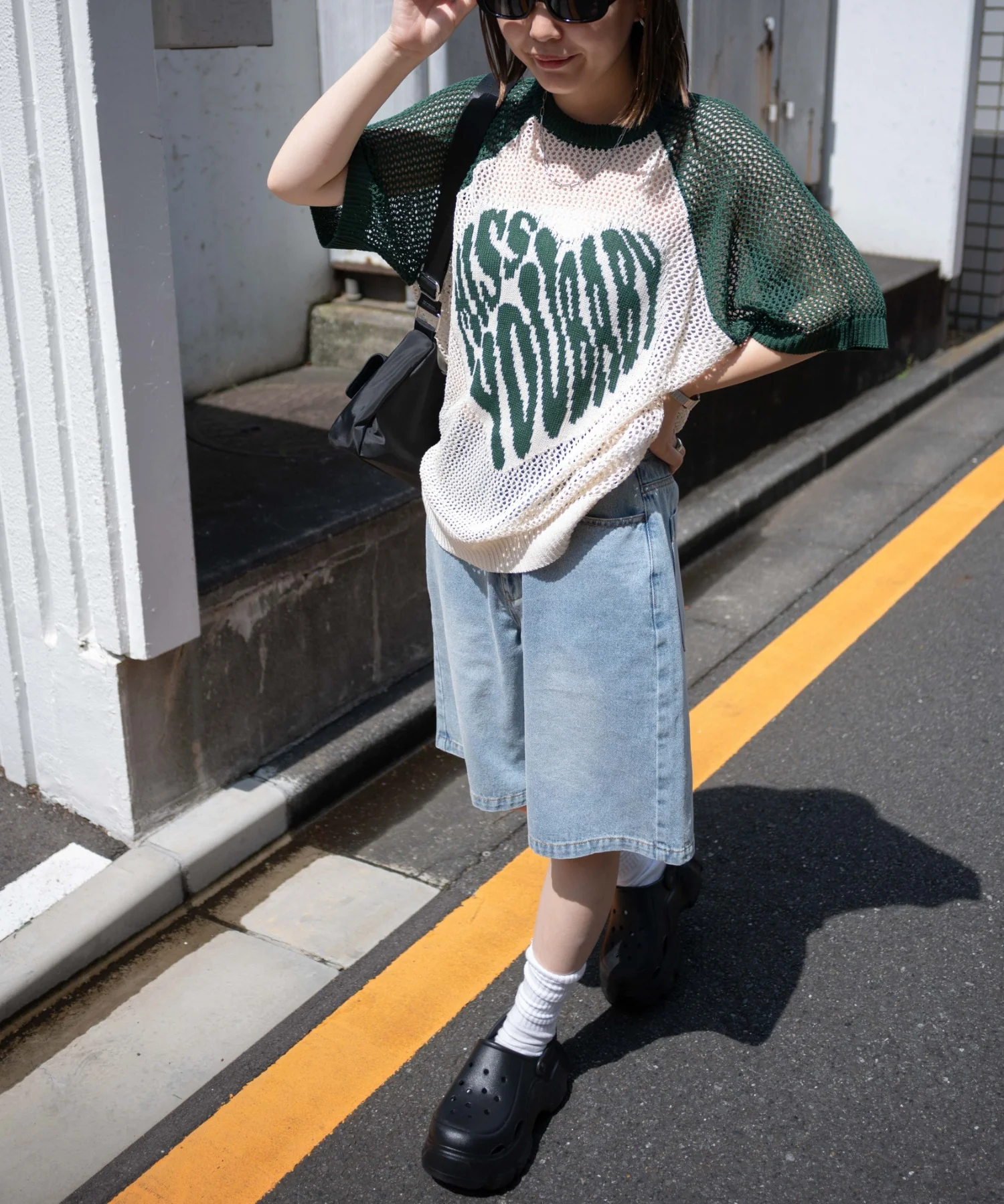 ハートロゴビッグメッシュニットT - Image 10
