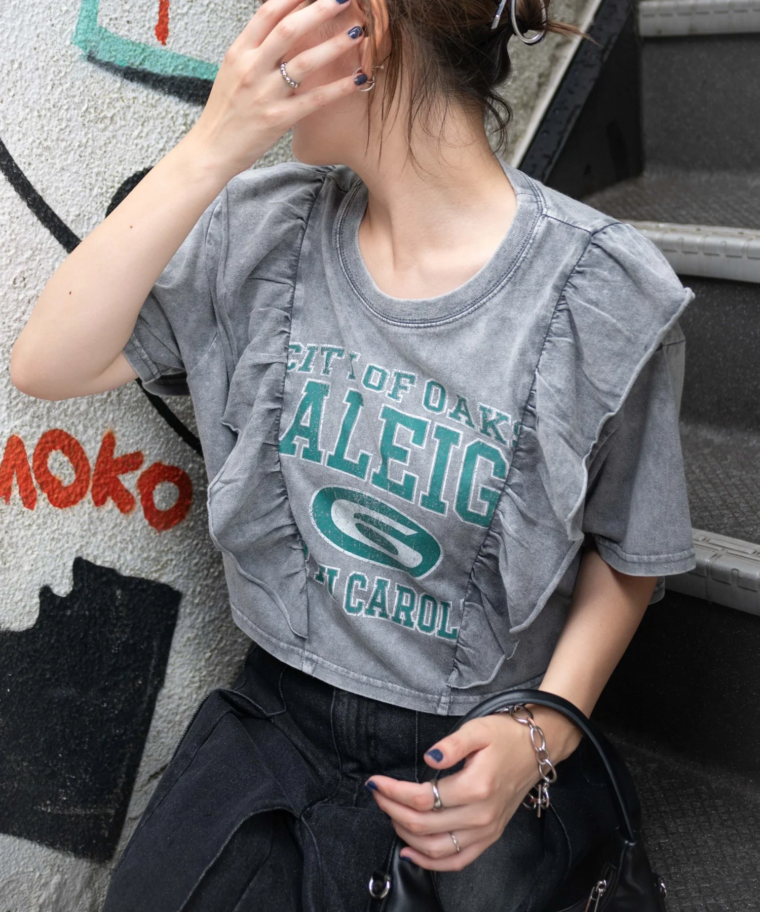 ヴィンテージウォッシュデザインT - Image 5