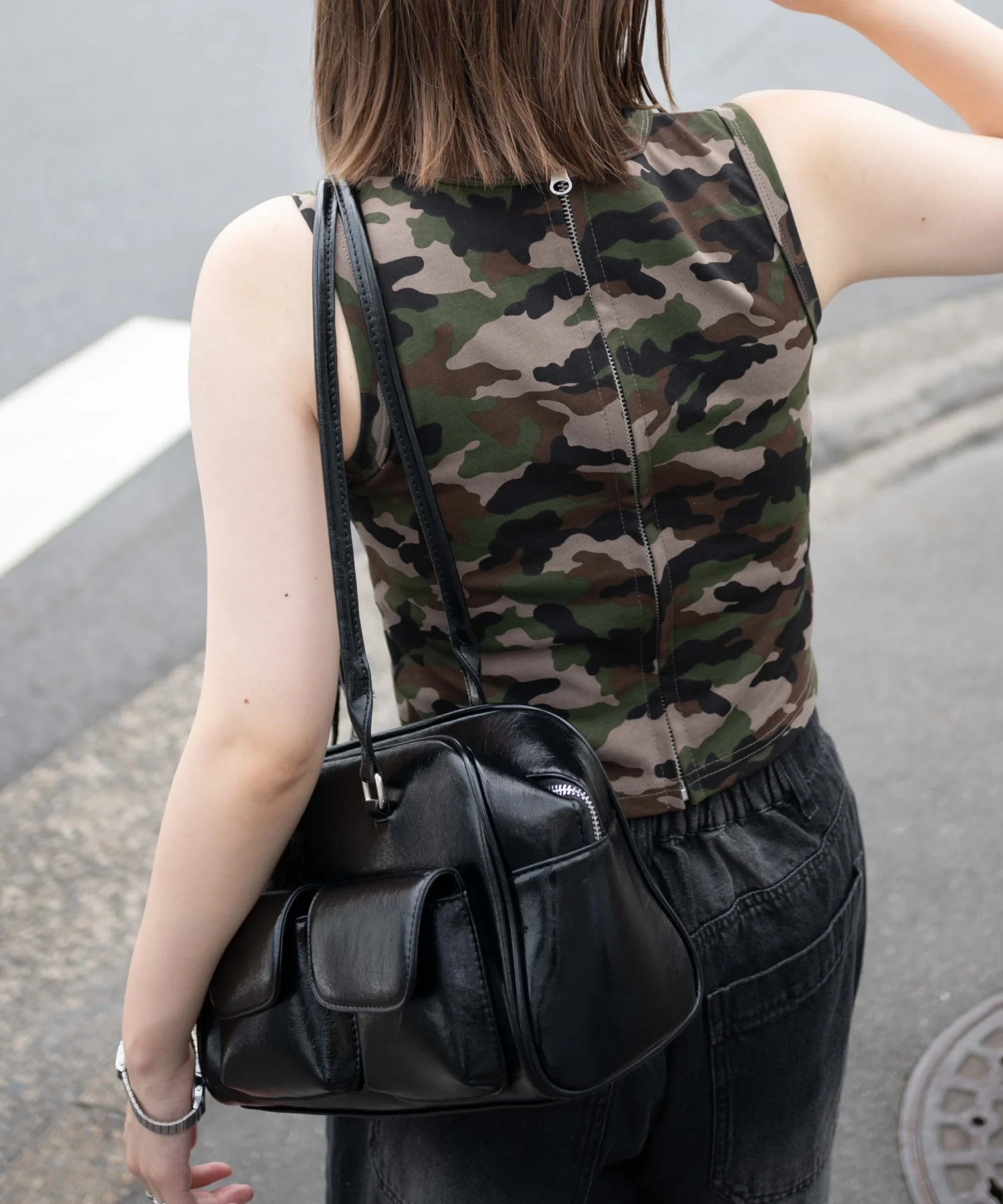 迷彩ロゴラインストーンタンクトップ - Image 5
