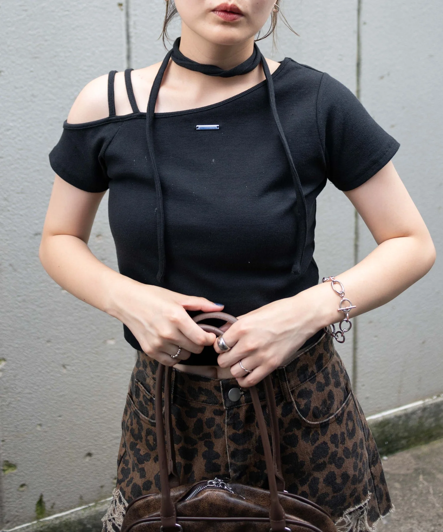 プレートデザインワンショルトップス - Image 11