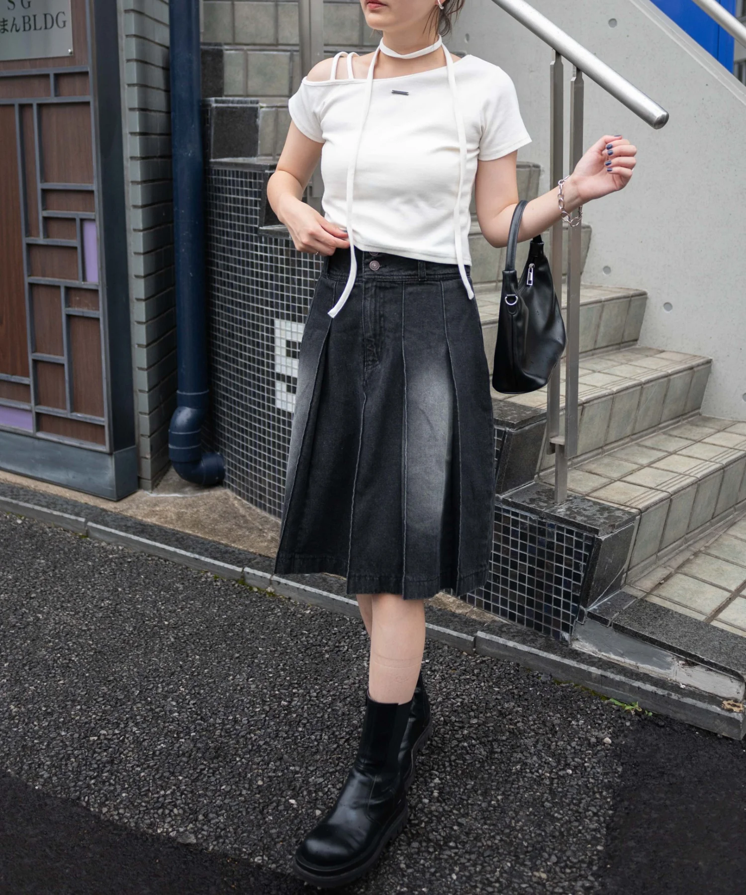 プレートデザインワンショルトップス - Image 3