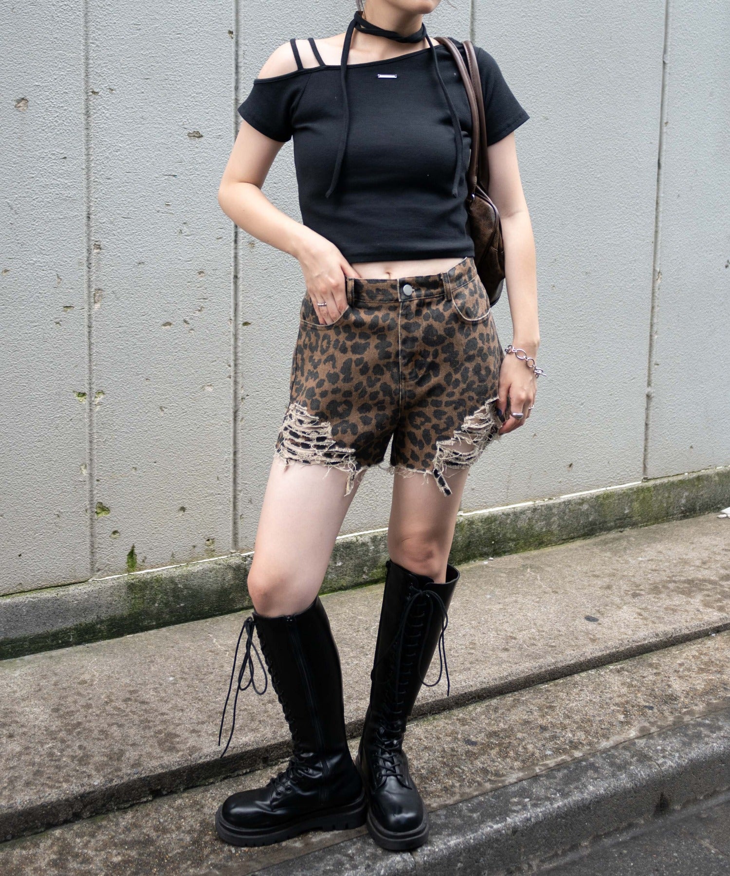 プレートデザインワンショルトップス - Image 4