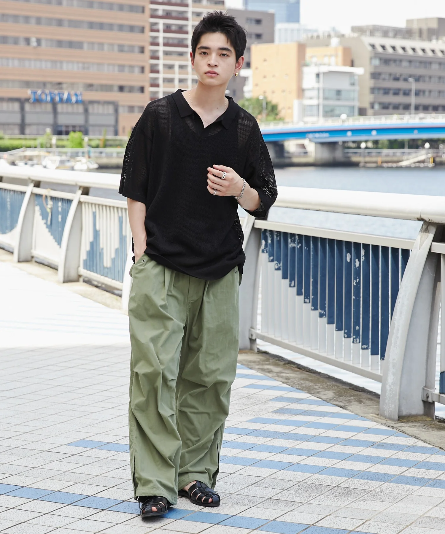 メッシュポロニットプルオーバー（S） - Image 4