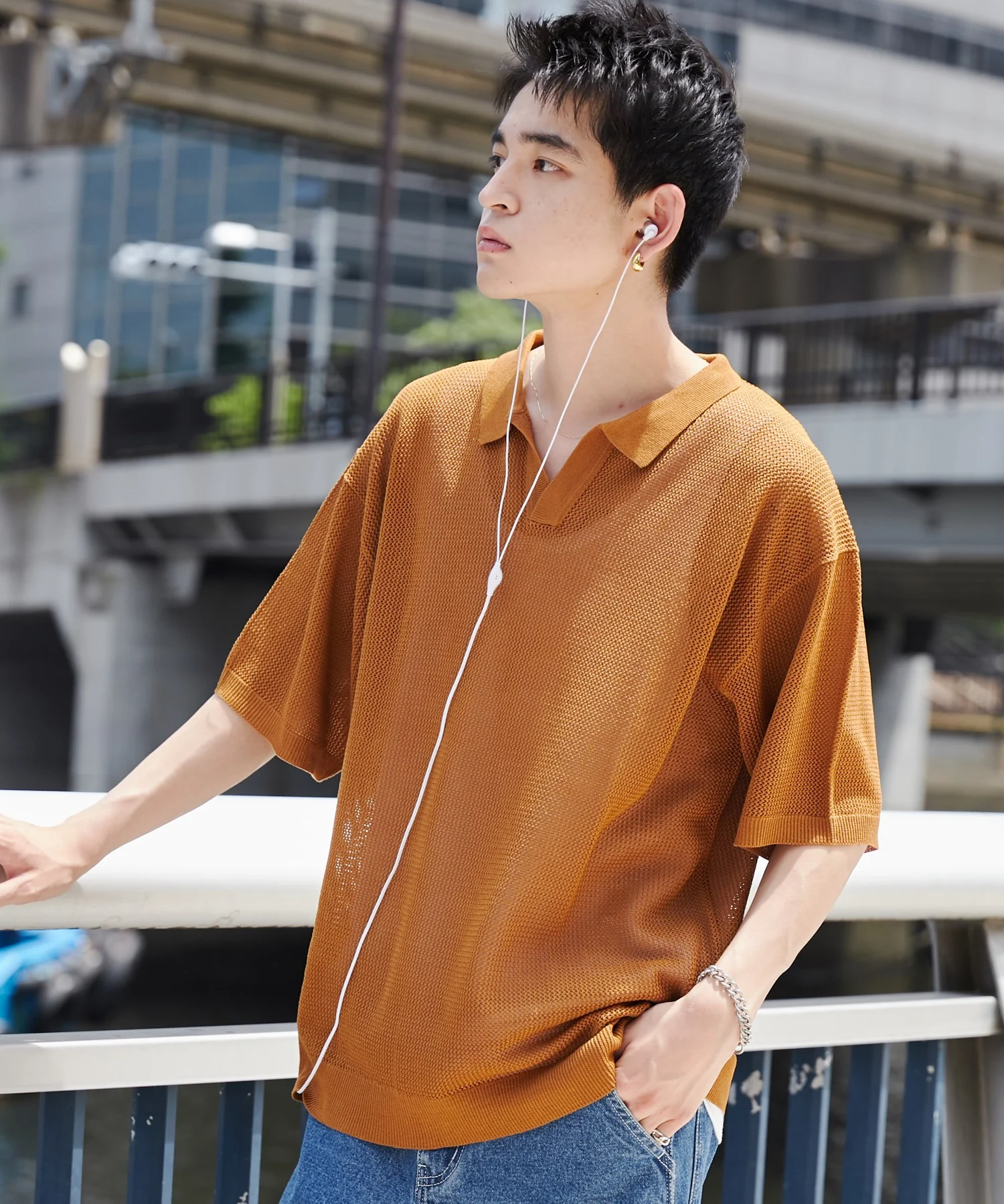 メッシュポロニットプルオーバー（S） - Image 5
