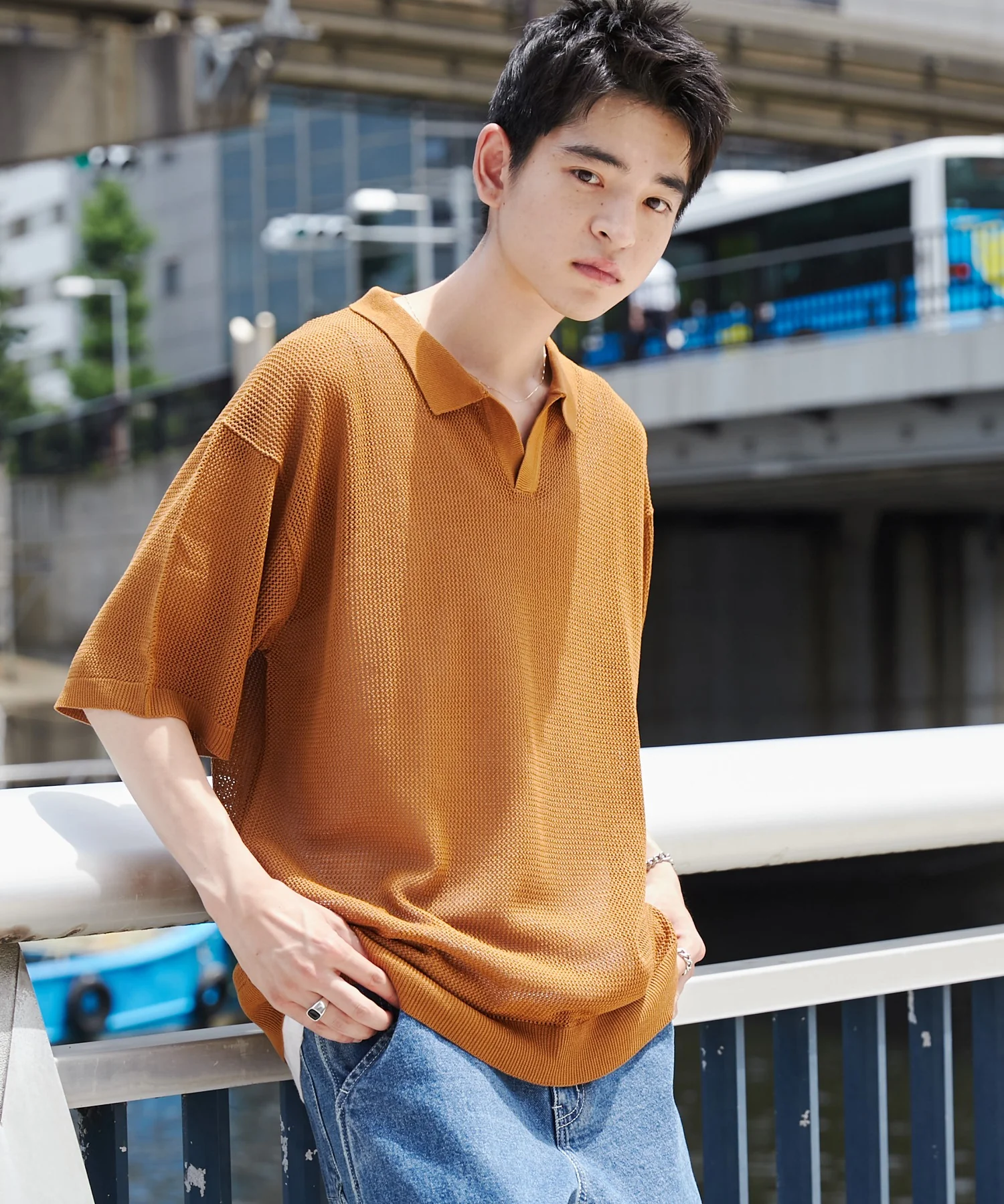 メッシュポロニットプルオーバー（S） - Image 7