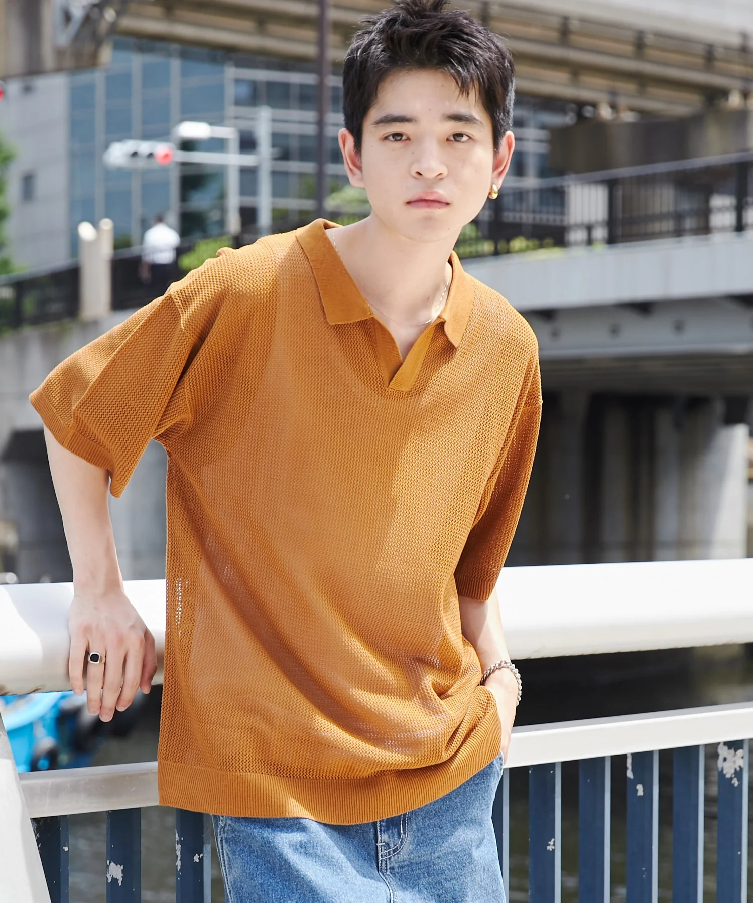 メッシュポロニットプルオーバー（S） - Image 8