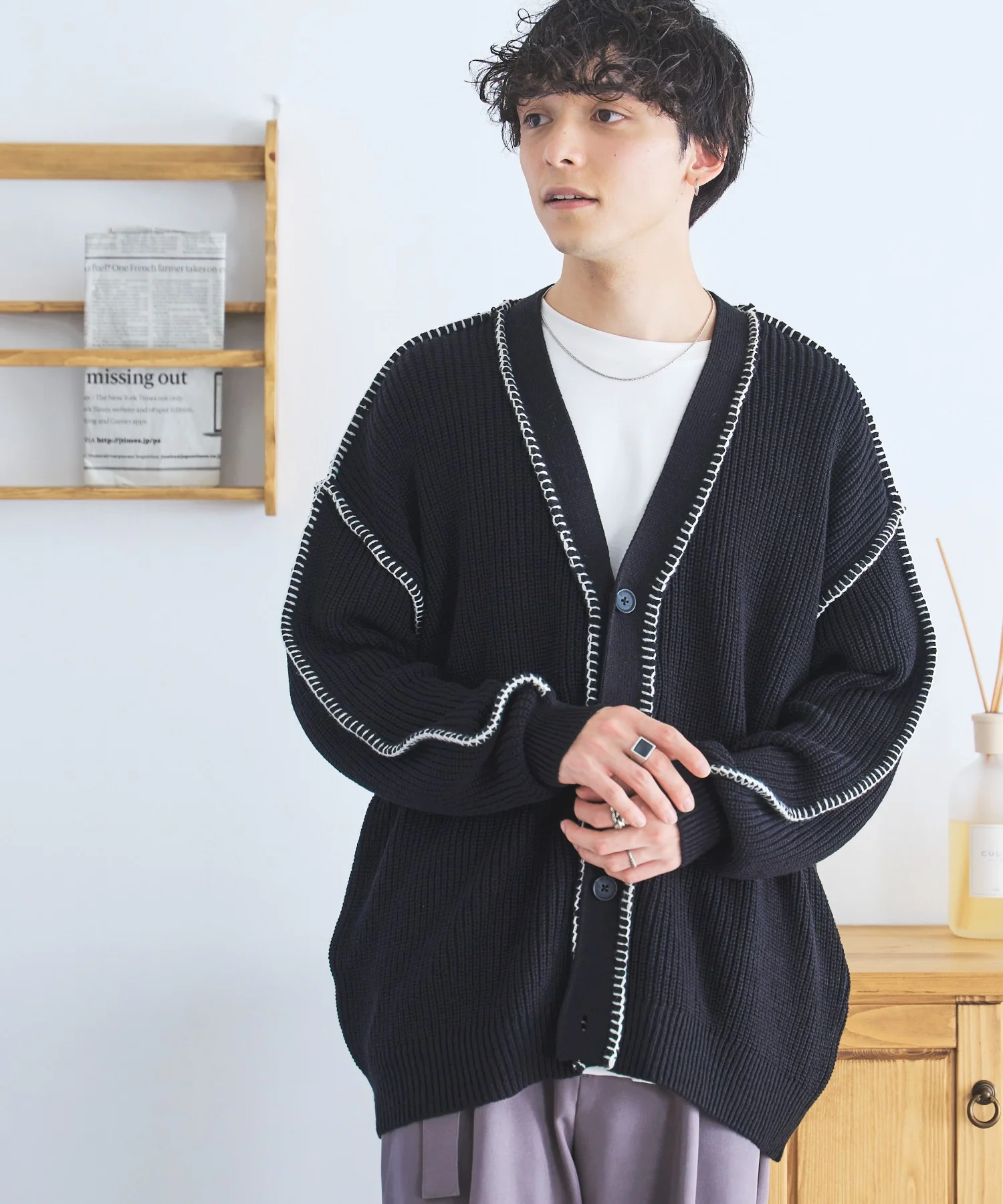 ハンドステッチカーディガン - Image 12