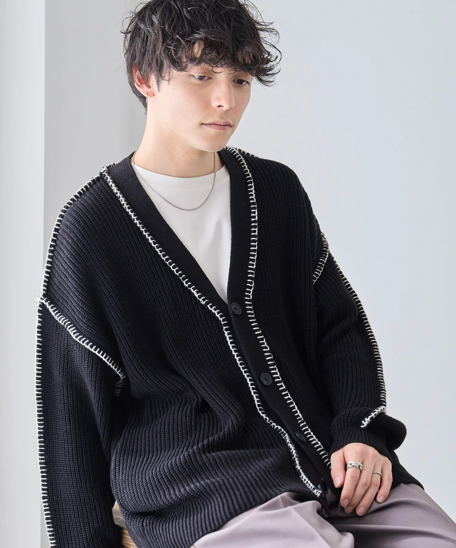 ハンドステッチカーディガン - Image 3