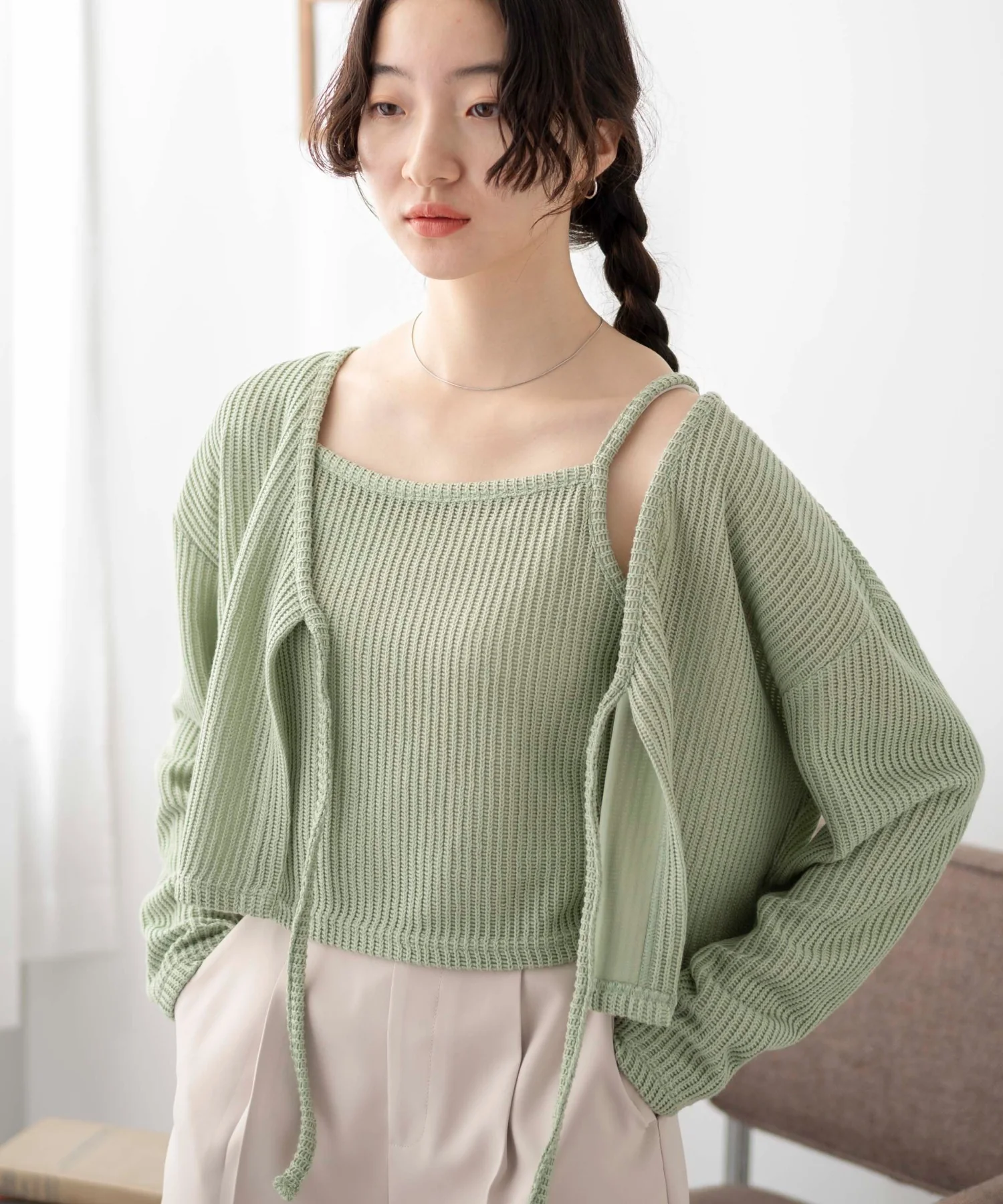 アンサンブルリボンカーデ - Image 3
