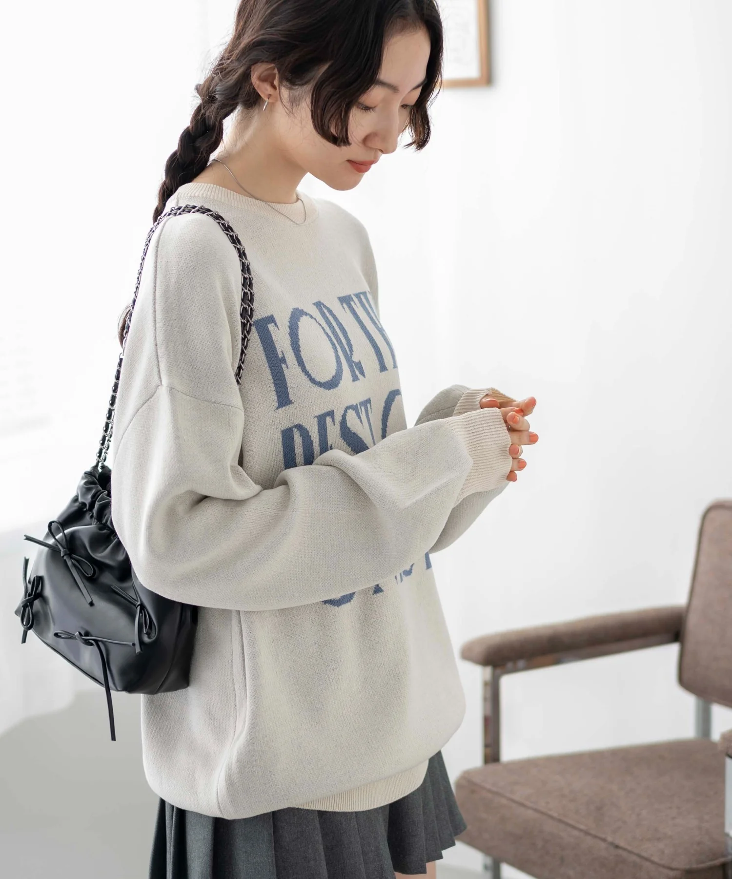 ロゴジャガードニットプルオーバー - Image 10
