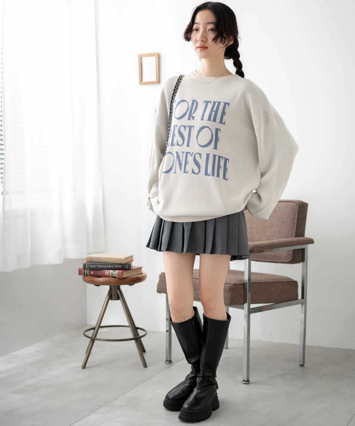 ロゴジャガードニットプルオーバー - Image 3