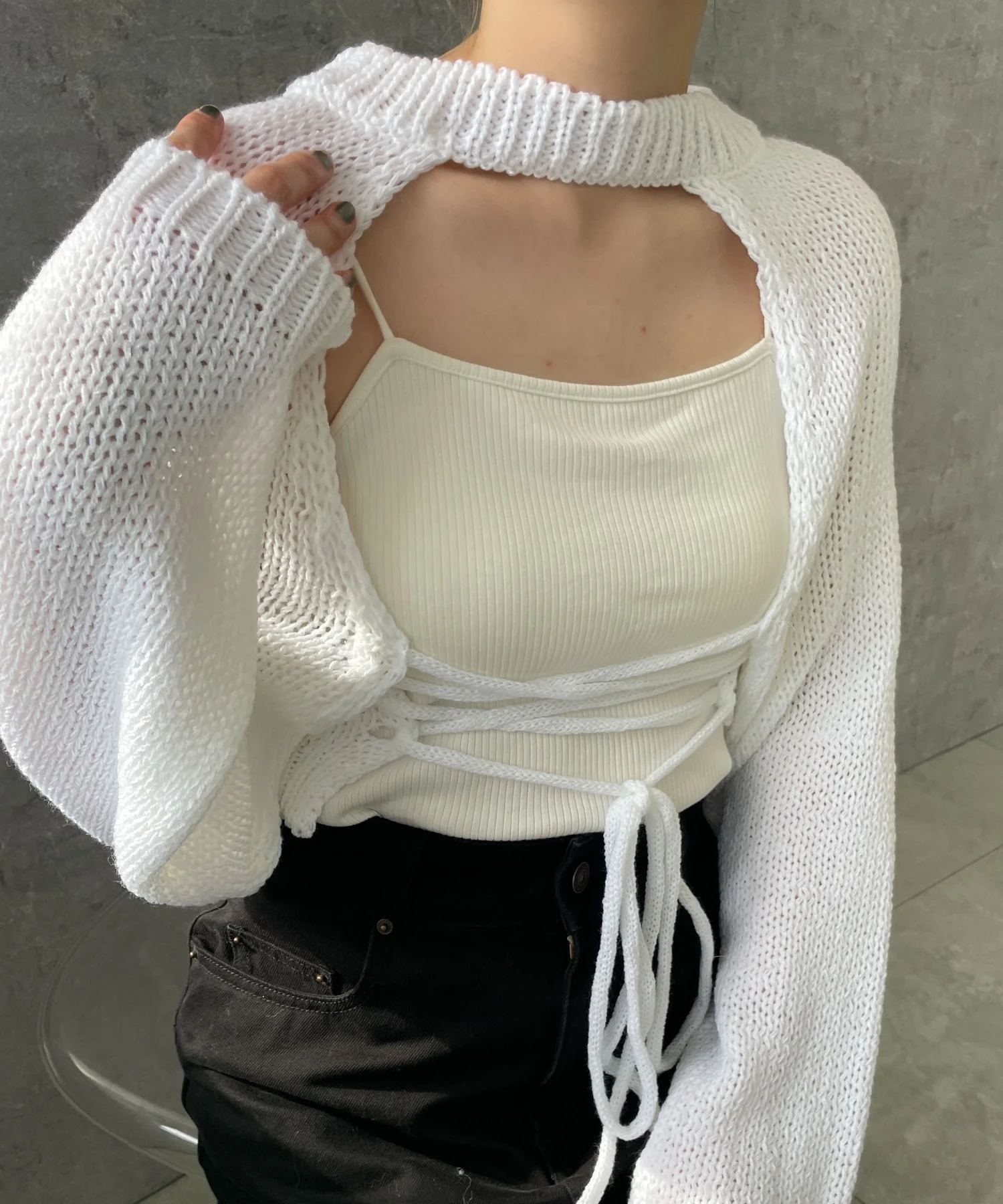 2WAYクロップドニット - Image 10