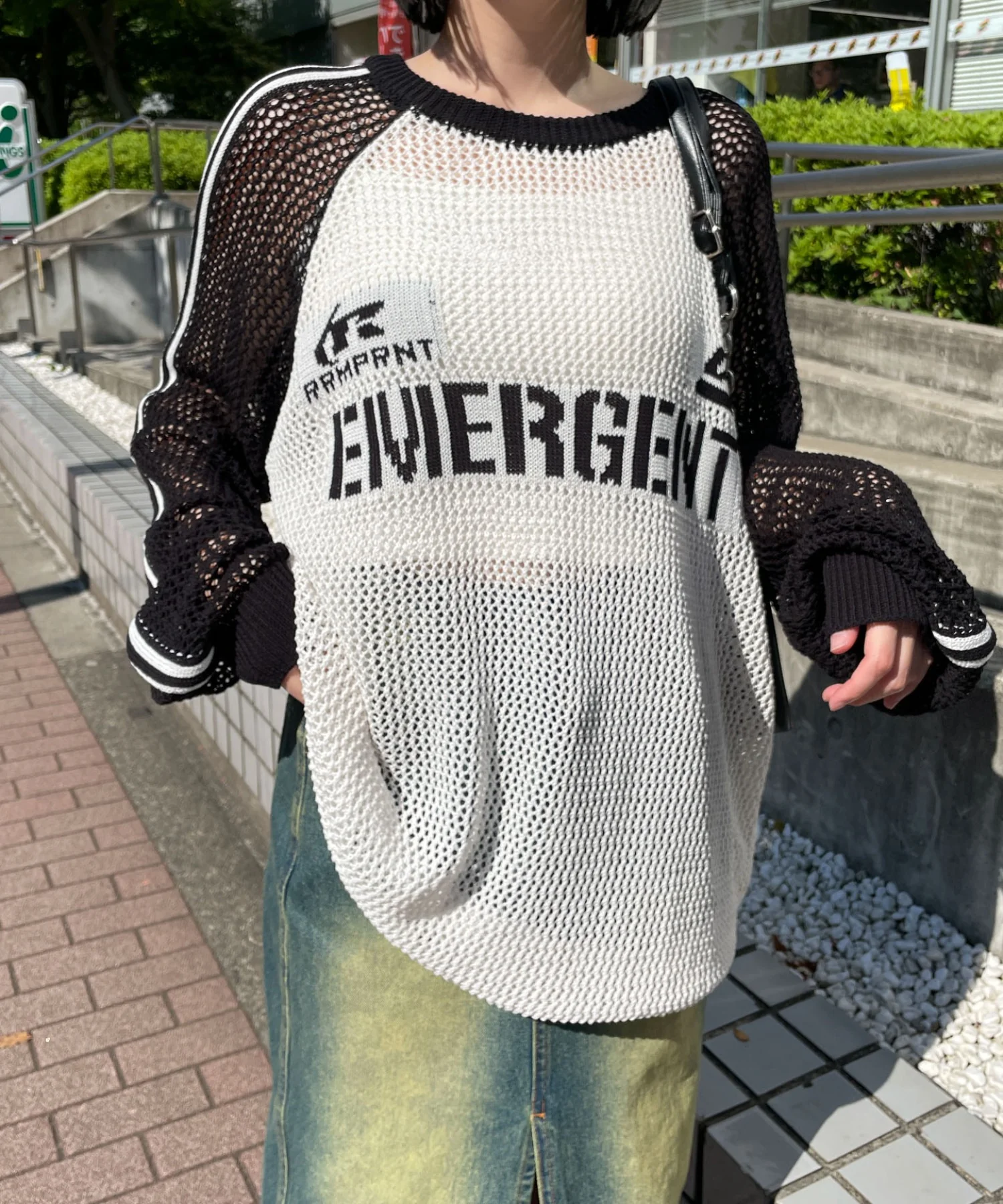 ラグランメッシュニットプルオーバー - Image 4