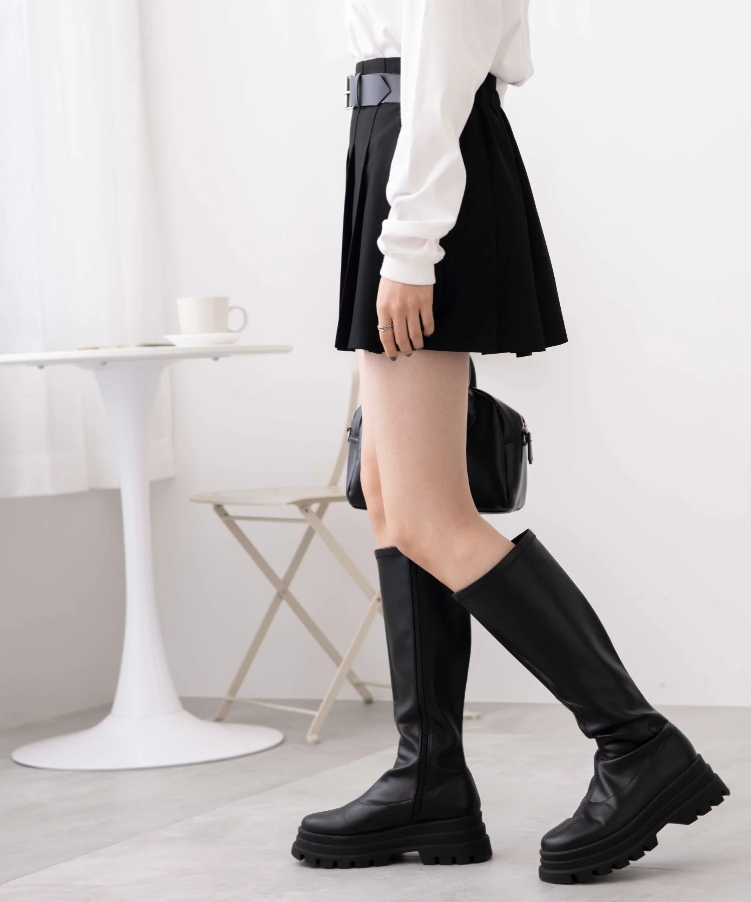 バックル付プリーツスカパン - Image 16