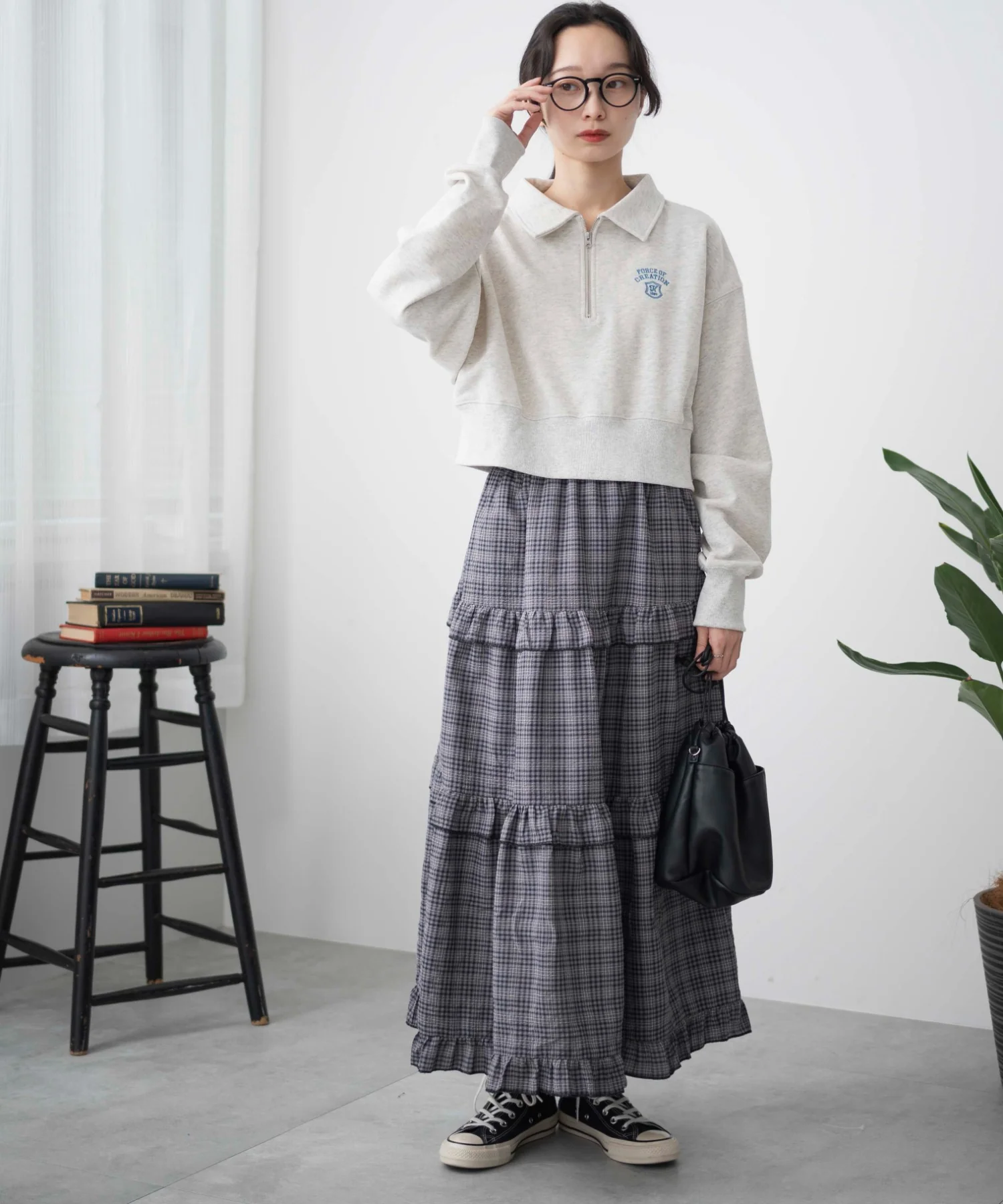 ハーフZIP襟付きショートスウェット - Image 15