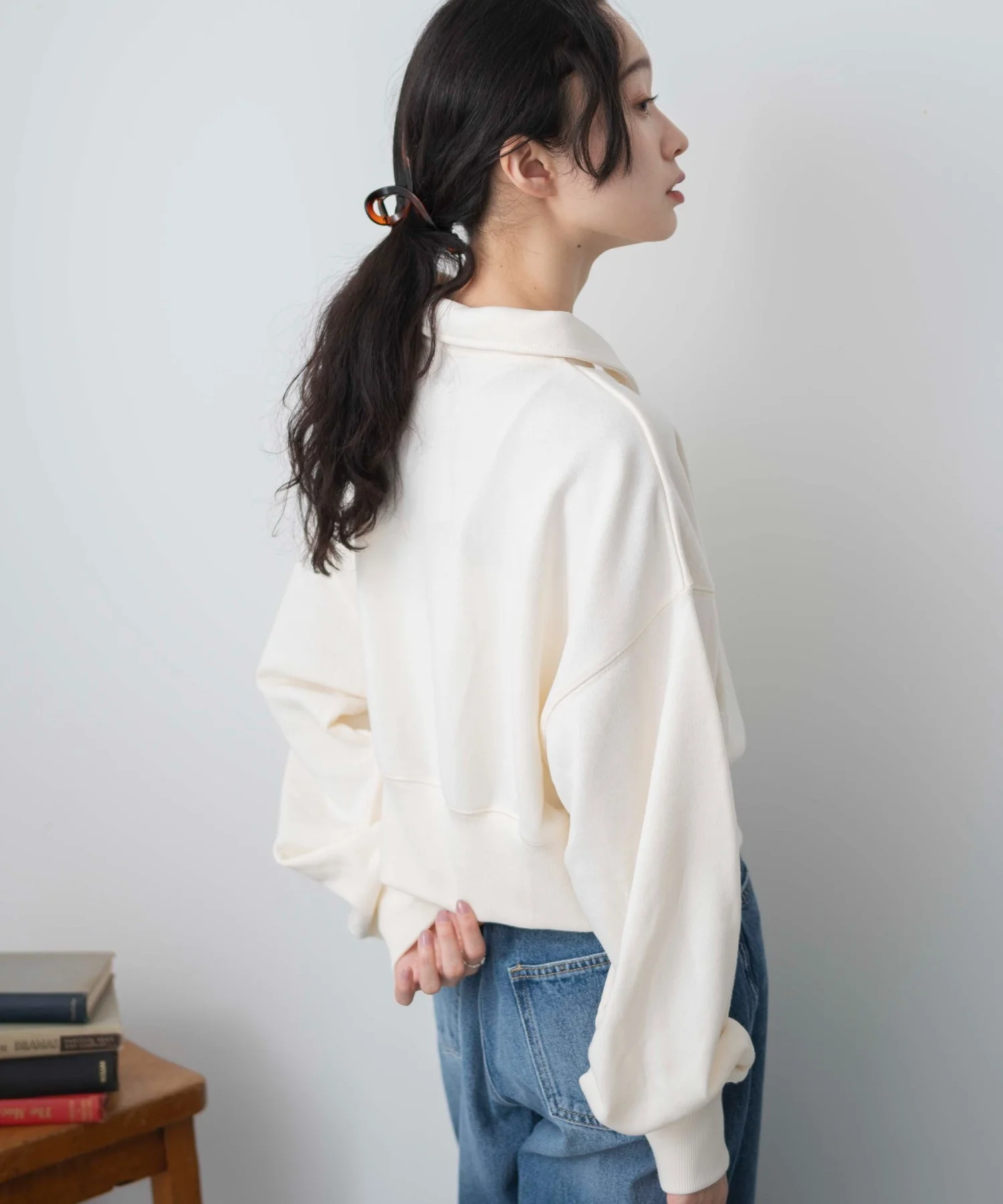 ハーフZIP襟付きショートスウェット - Image 19