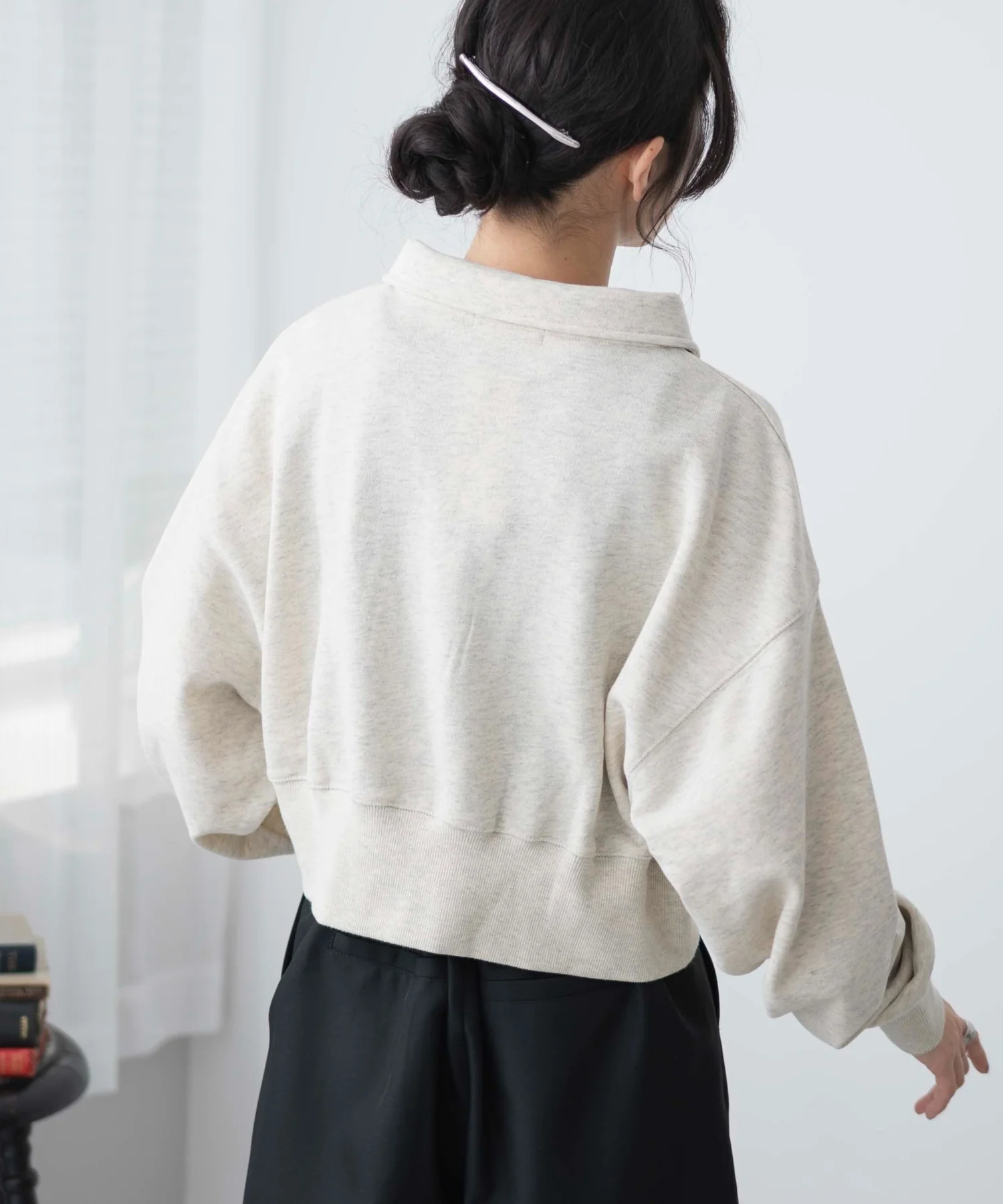 ハーフZIP襟付きショートスウェット - Image 27