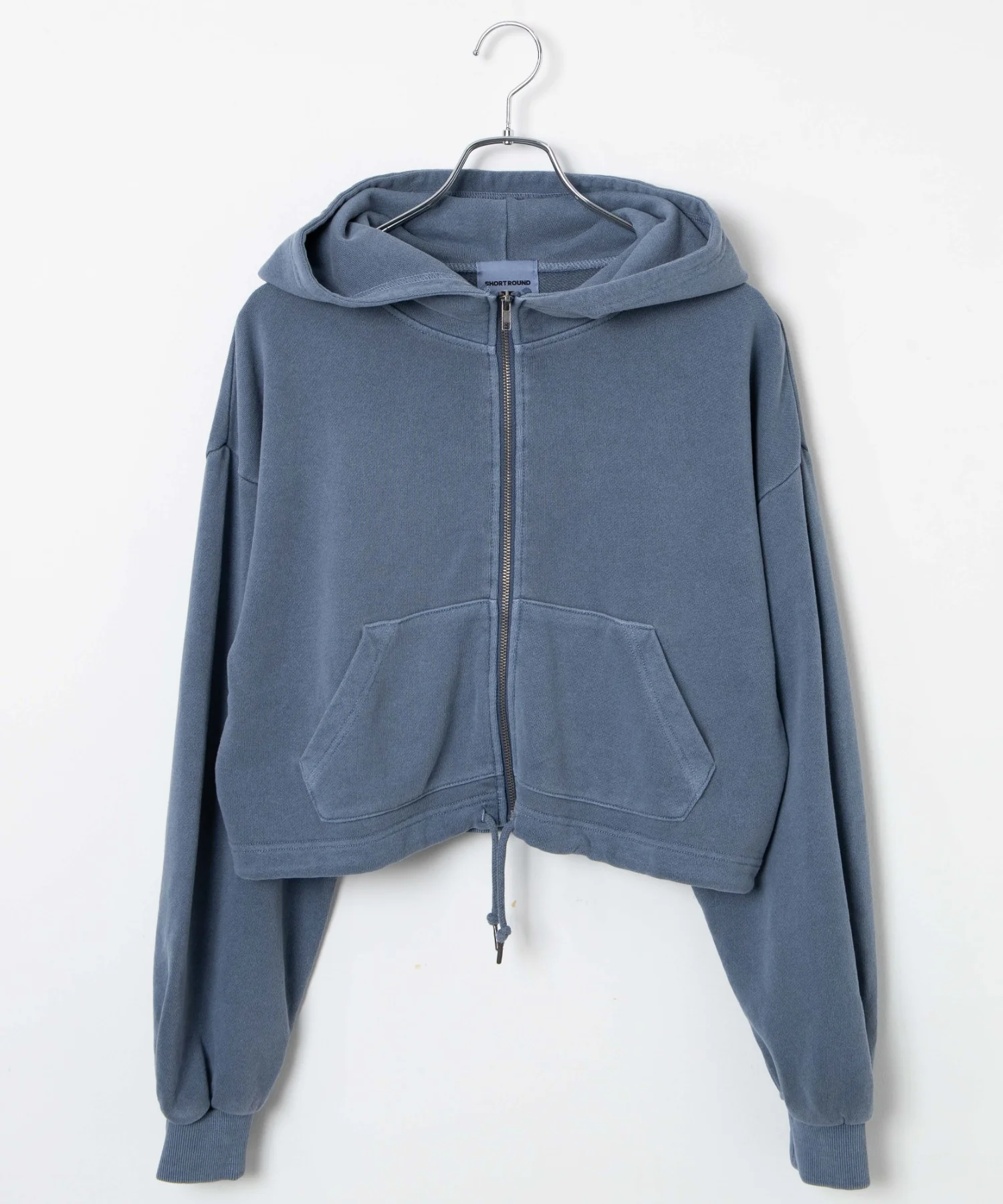 SHORT HIGHNECK ZIP HOODIE - Image 21