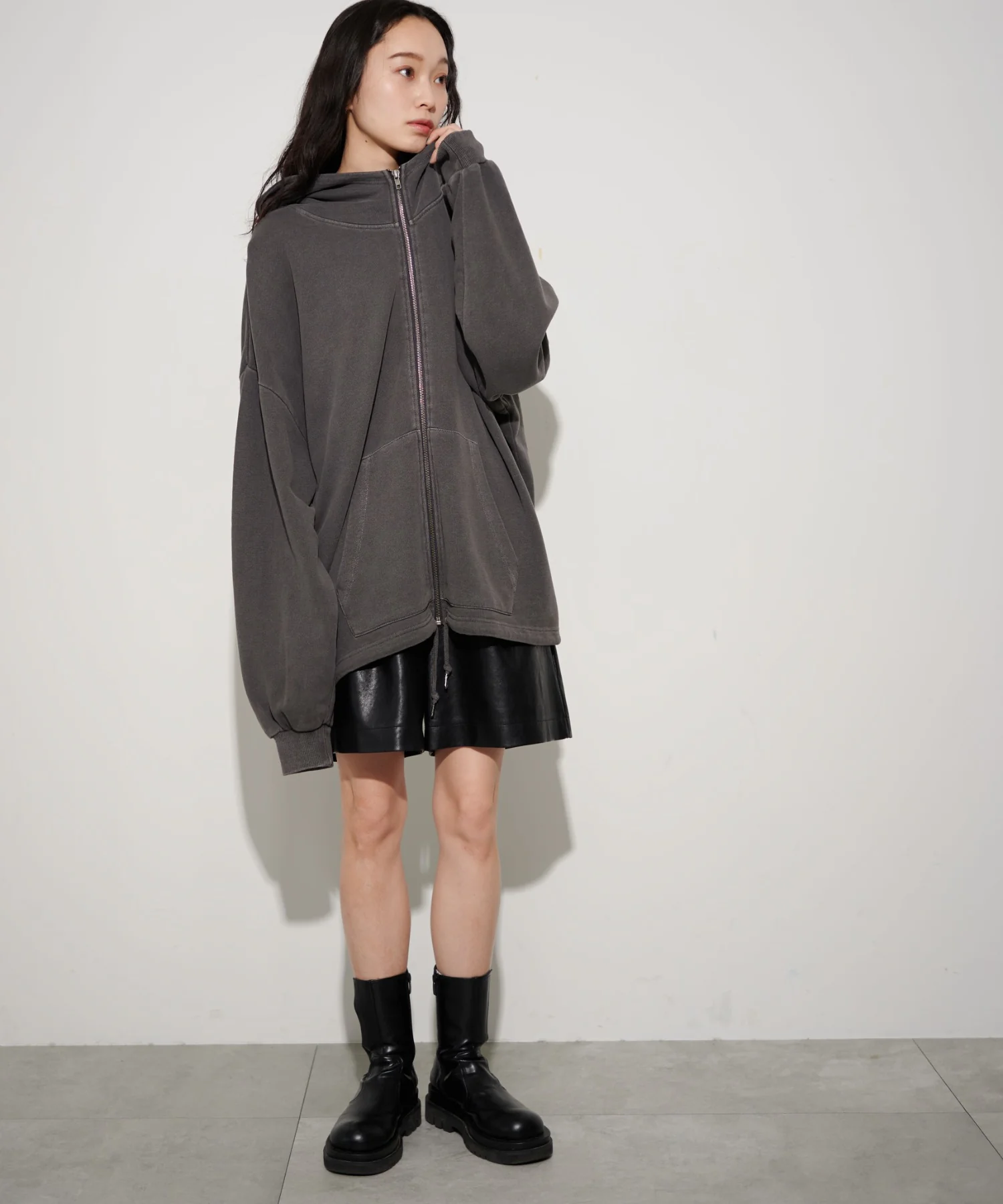 HIGHNECK ZIP HOODIE - Image 4