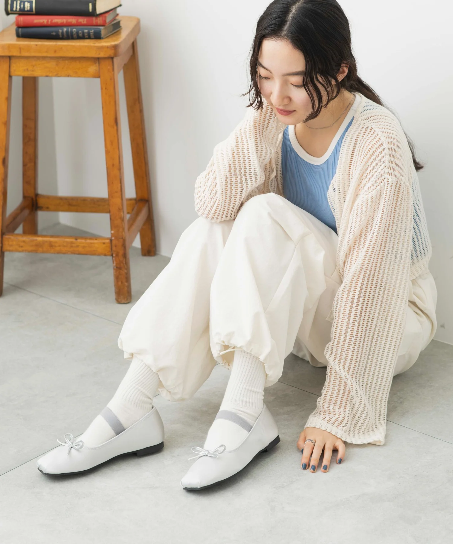 ベルト付きスクエアバレエシューズ - Image 7