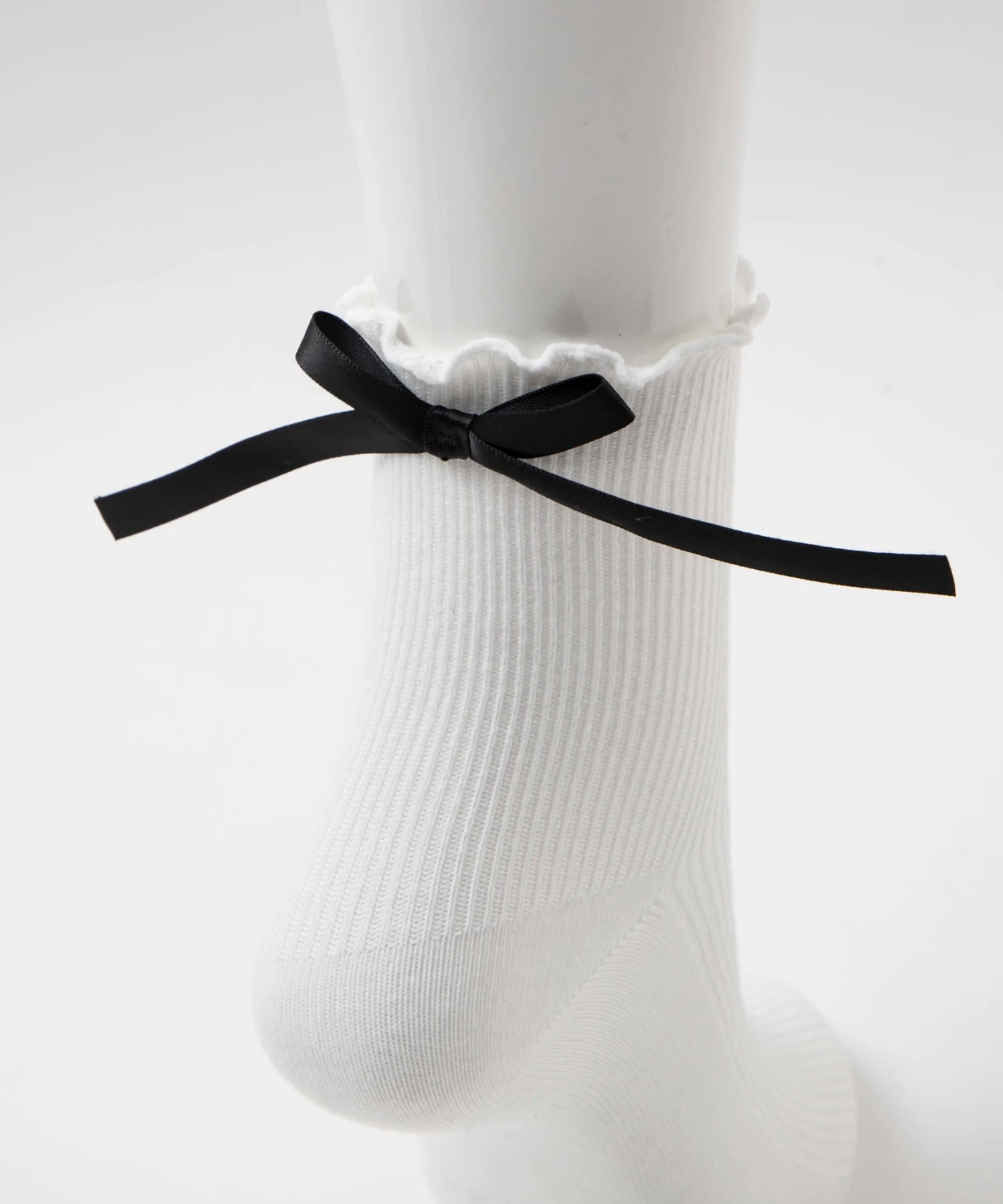 バックリボンクルーソックス(23-25cm) - Image 4