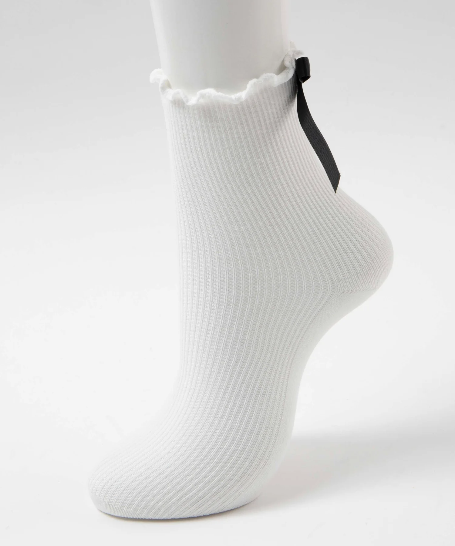 バックリボンクルーソックス(23-25cm) - Image 5