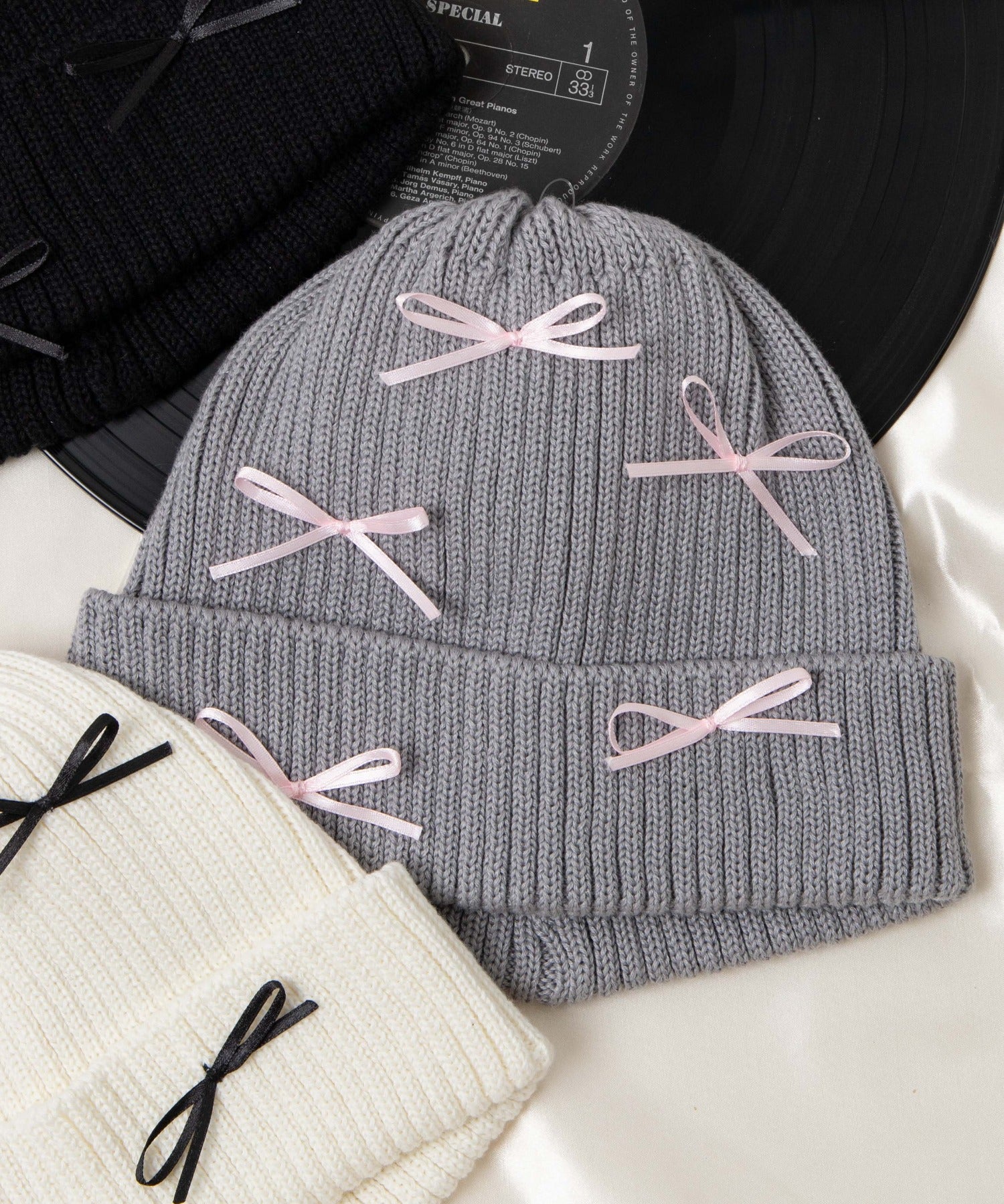 ribbon　knit　cap - Image 16