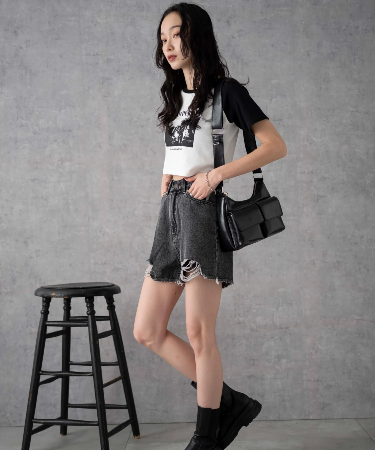 ダメージデニムショートパンツ - Image 24
