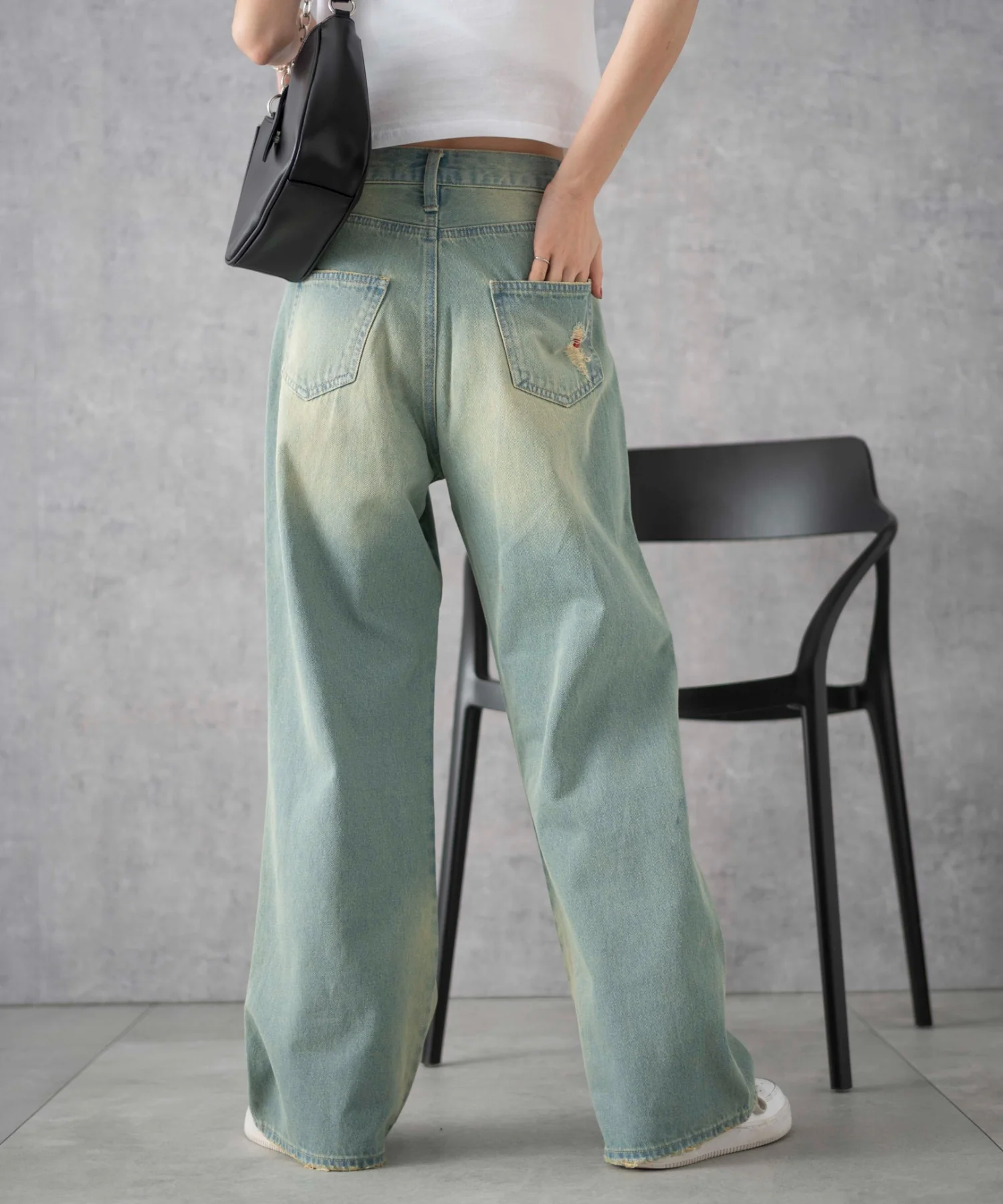 ヴィンテージウォッシュダメージデニムパンツ - Image 18