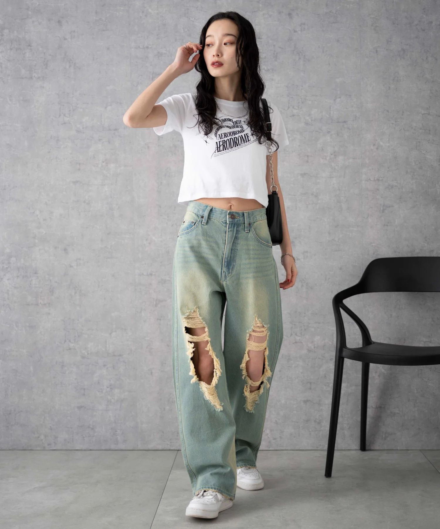 ヴィンテージウォッシュダメージデニムパンツ - Image 19