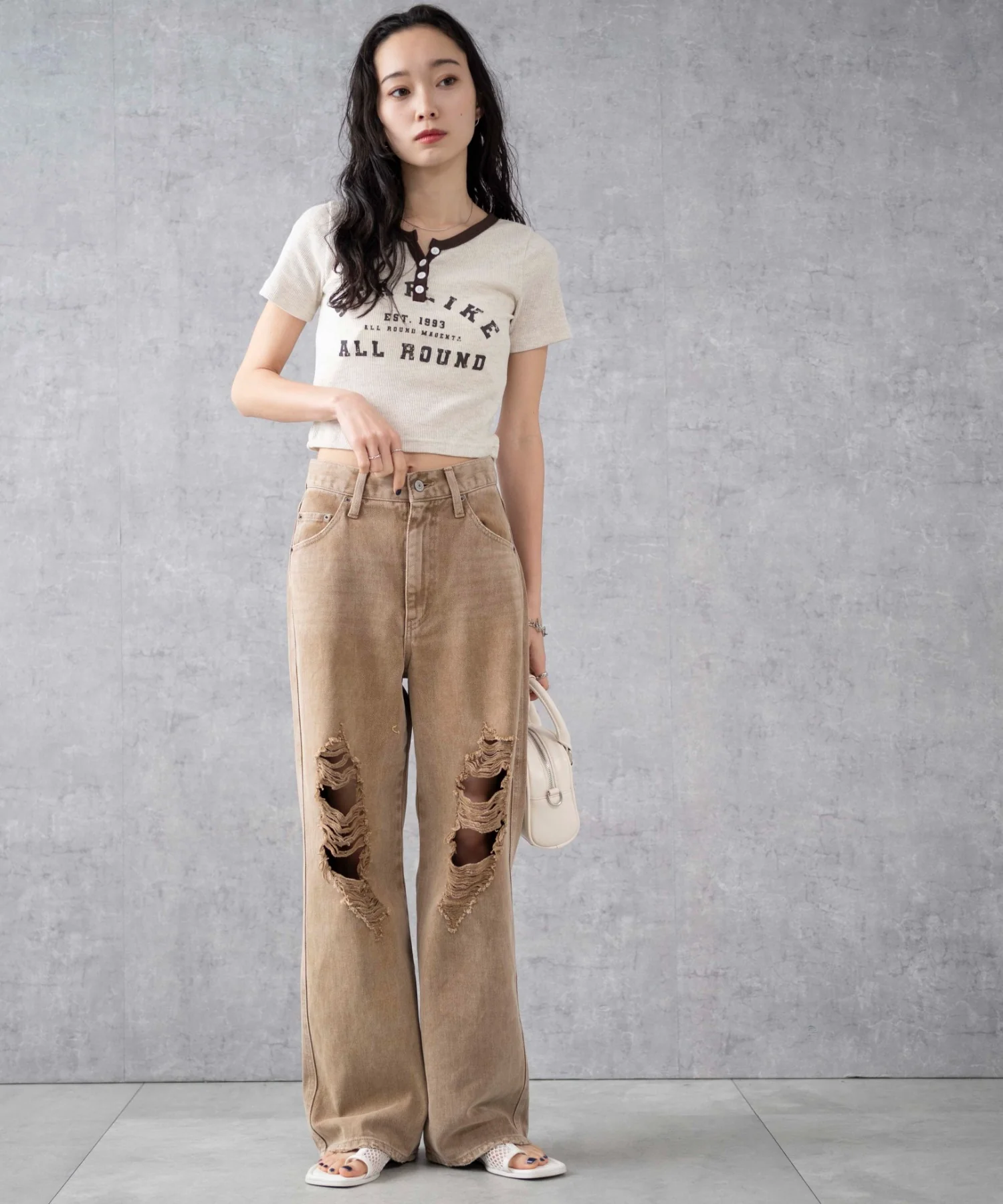 ヴィンテージウォッシュダメージデニムパンツ - Image 36