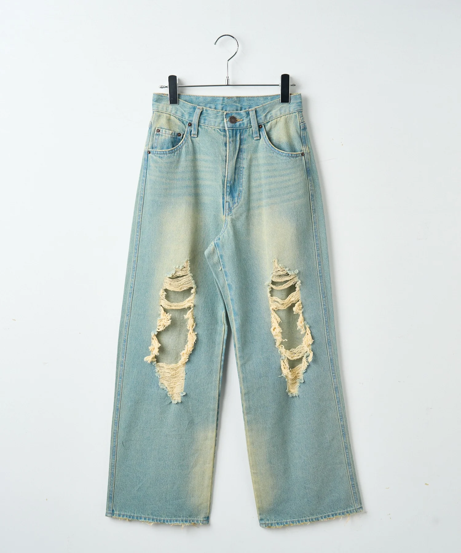 ヴィンテージウォッシュダメージデニムパンツ - Image 38