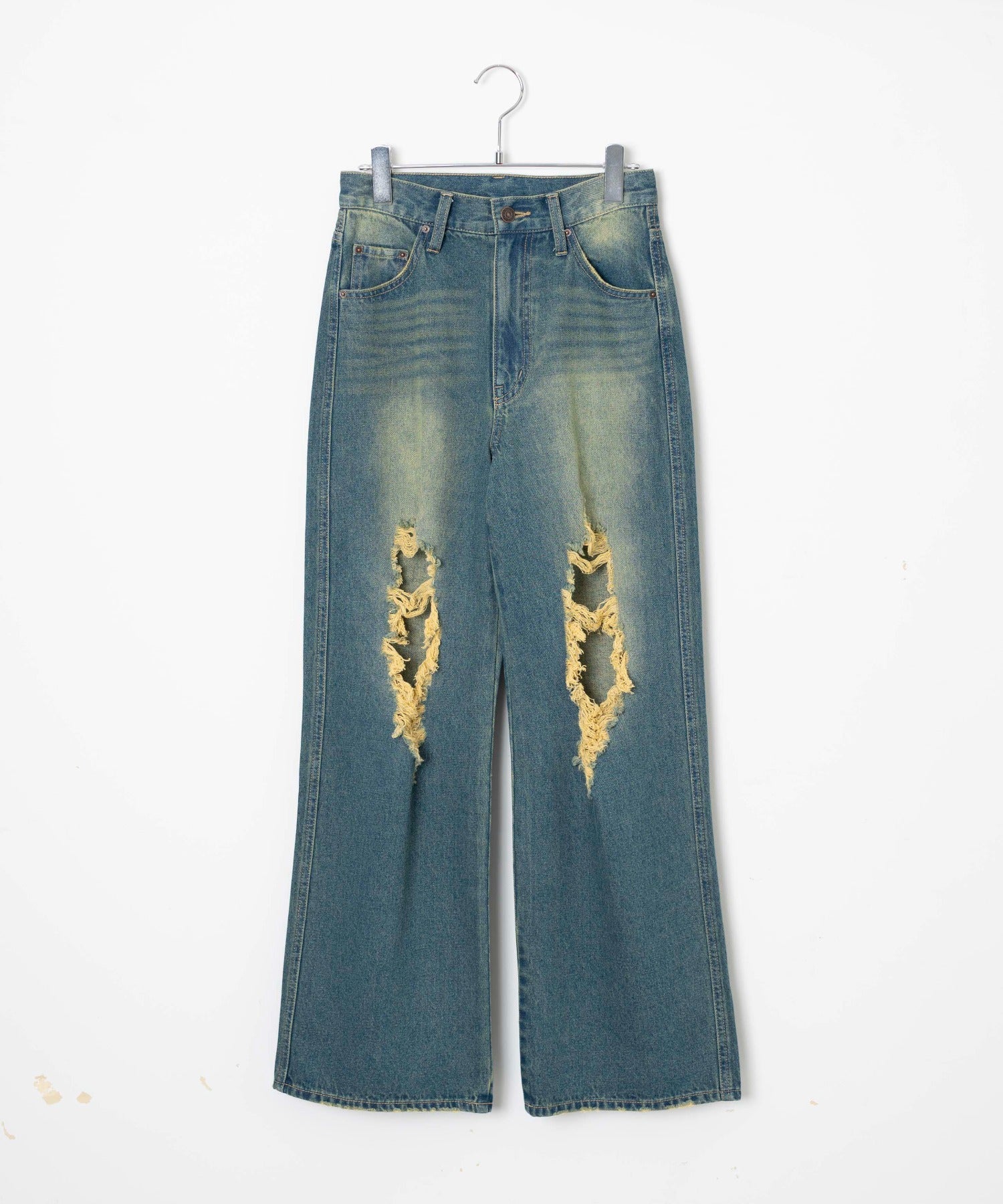 ヴィンテージウォッシュダメージデニムパンツ - Image 40