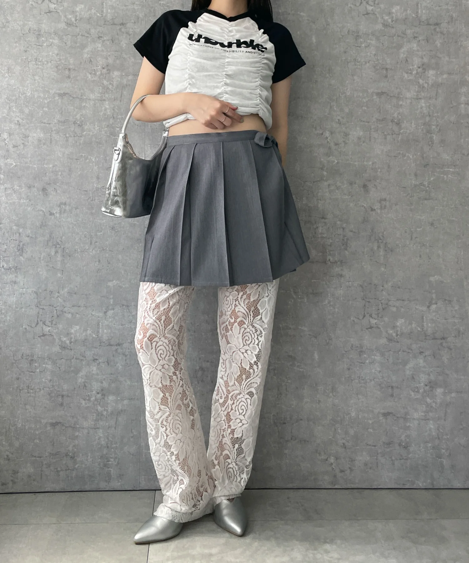 プリーツラップスカート付きショートPT - Image 11