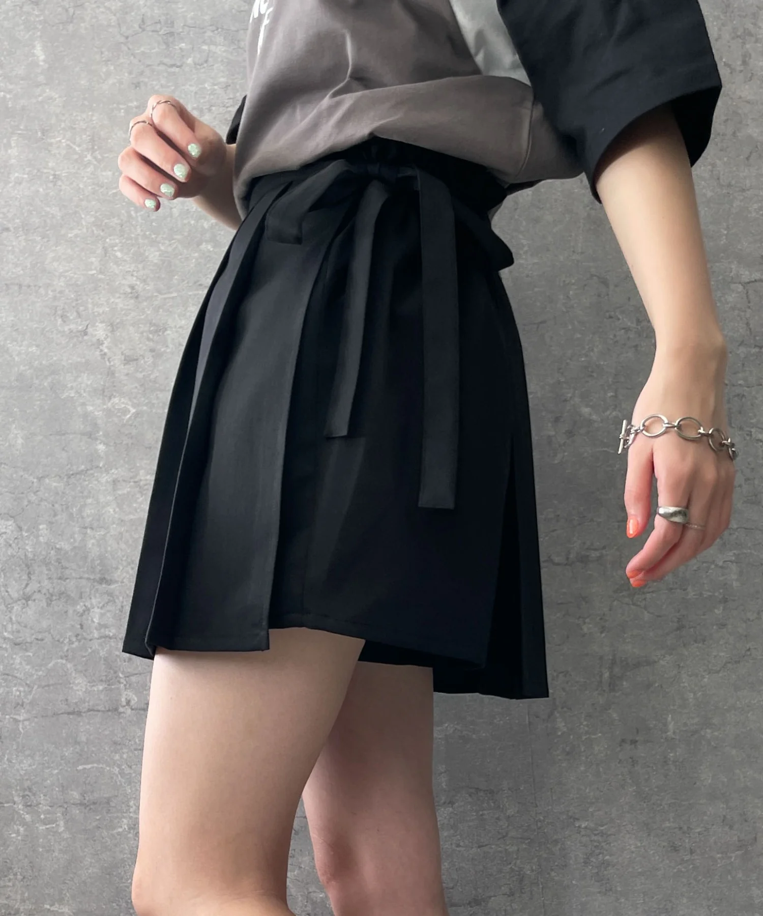 プリーツラップスカート付きショートPT - Image 12