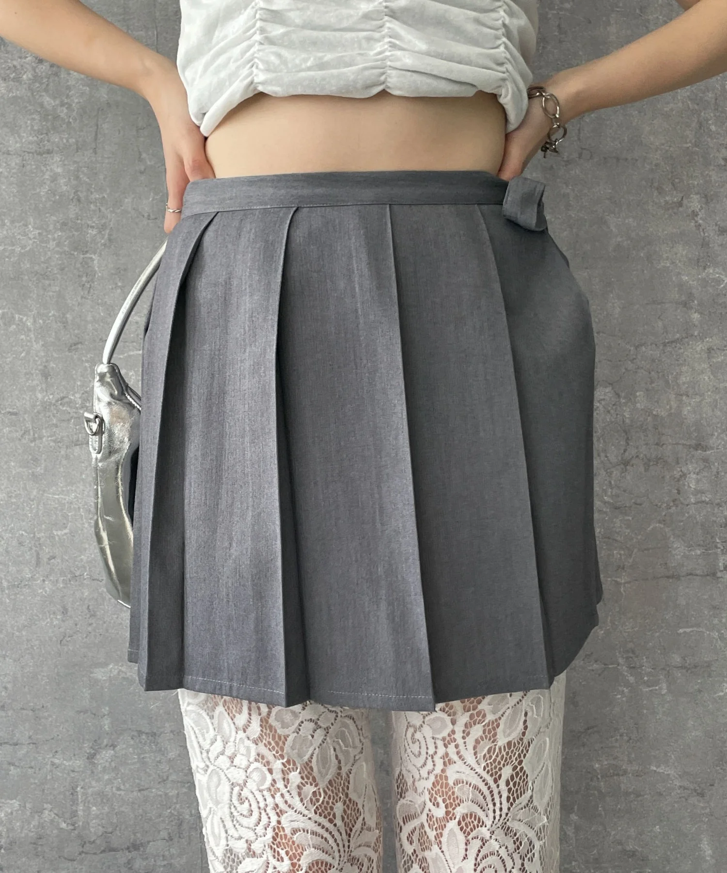 プリーツラップスカート付きショートPT - Image 6