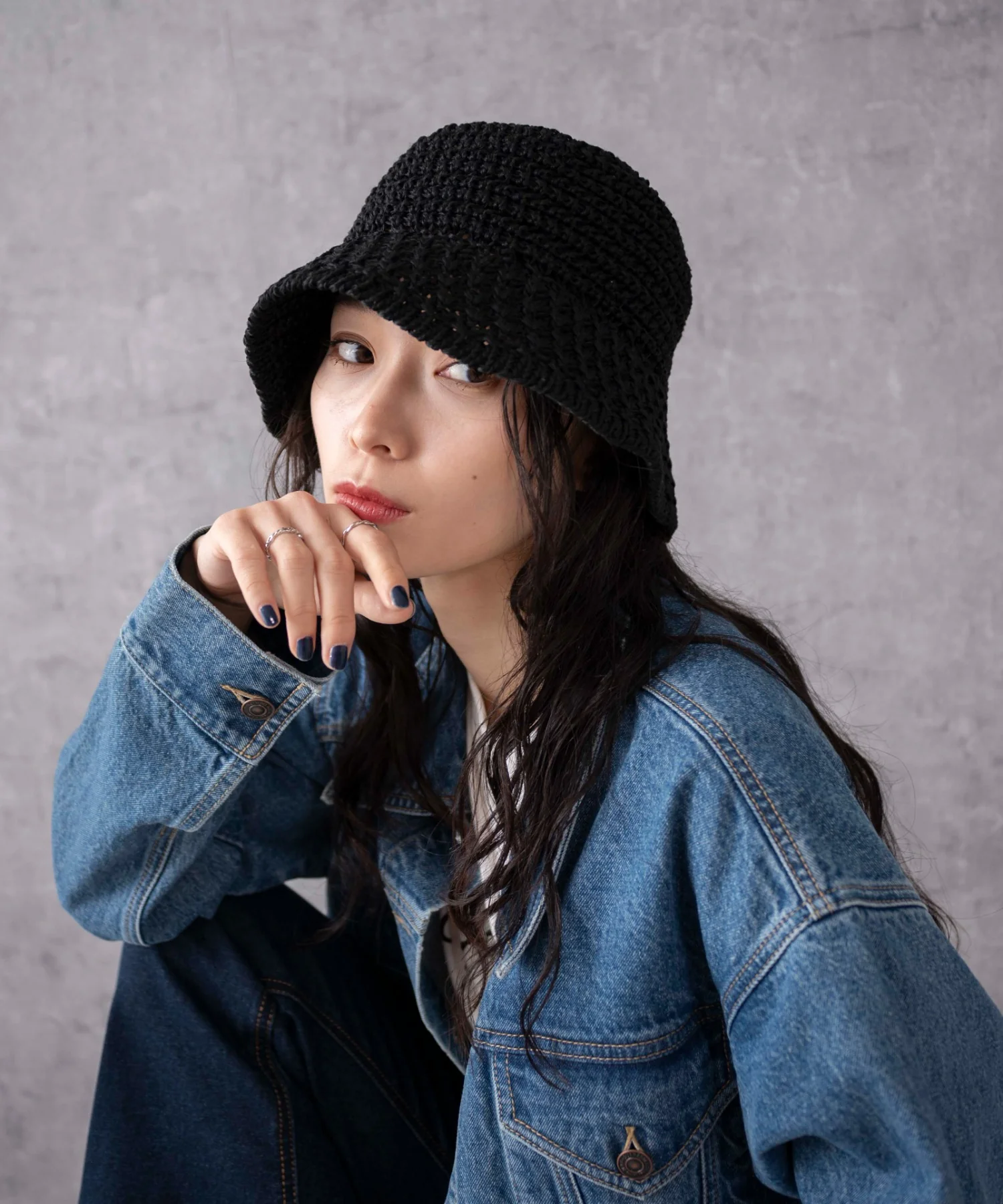 クロシェ編みハット - Image 7