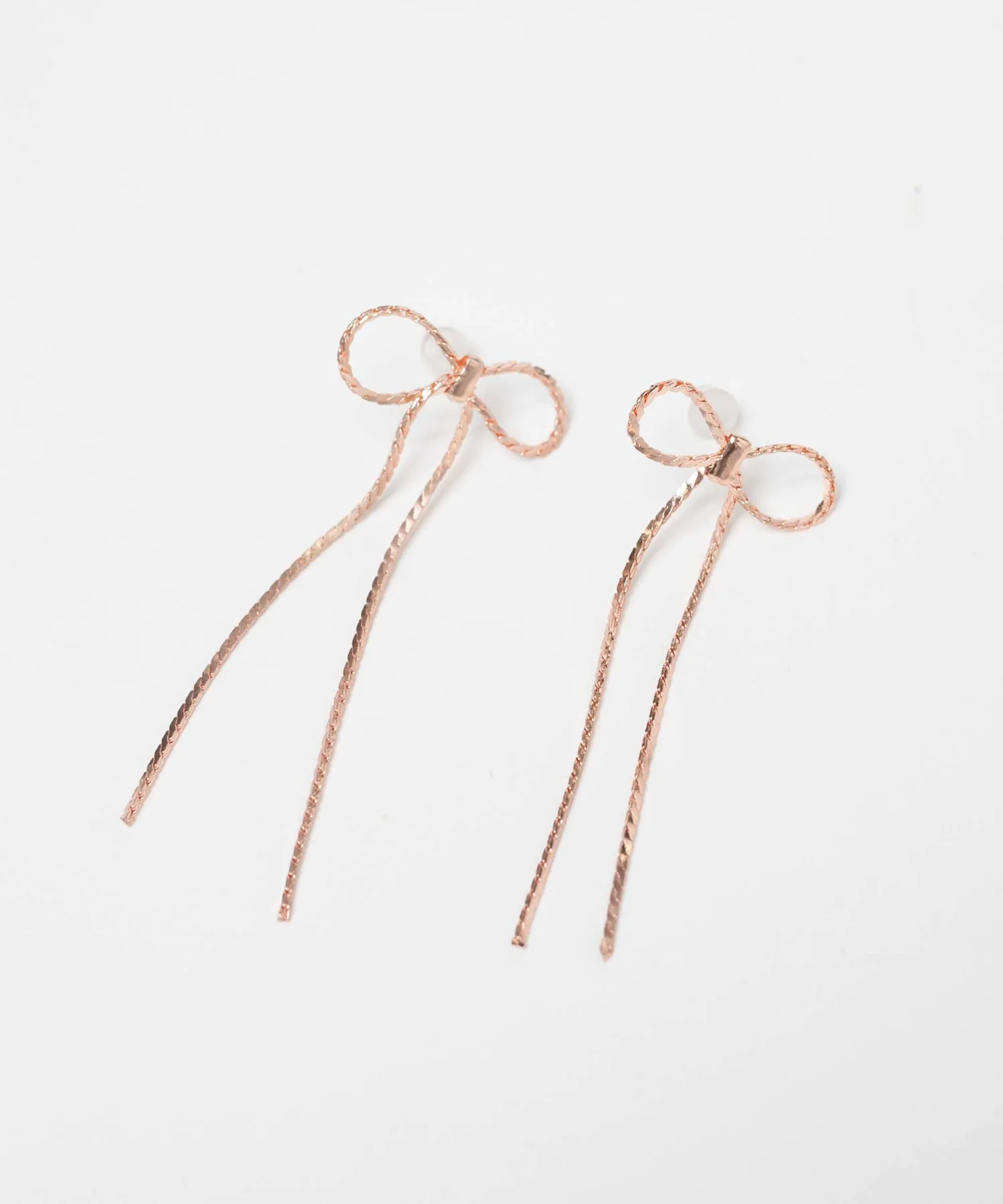 Lチェーンリボンピアス - Image 3