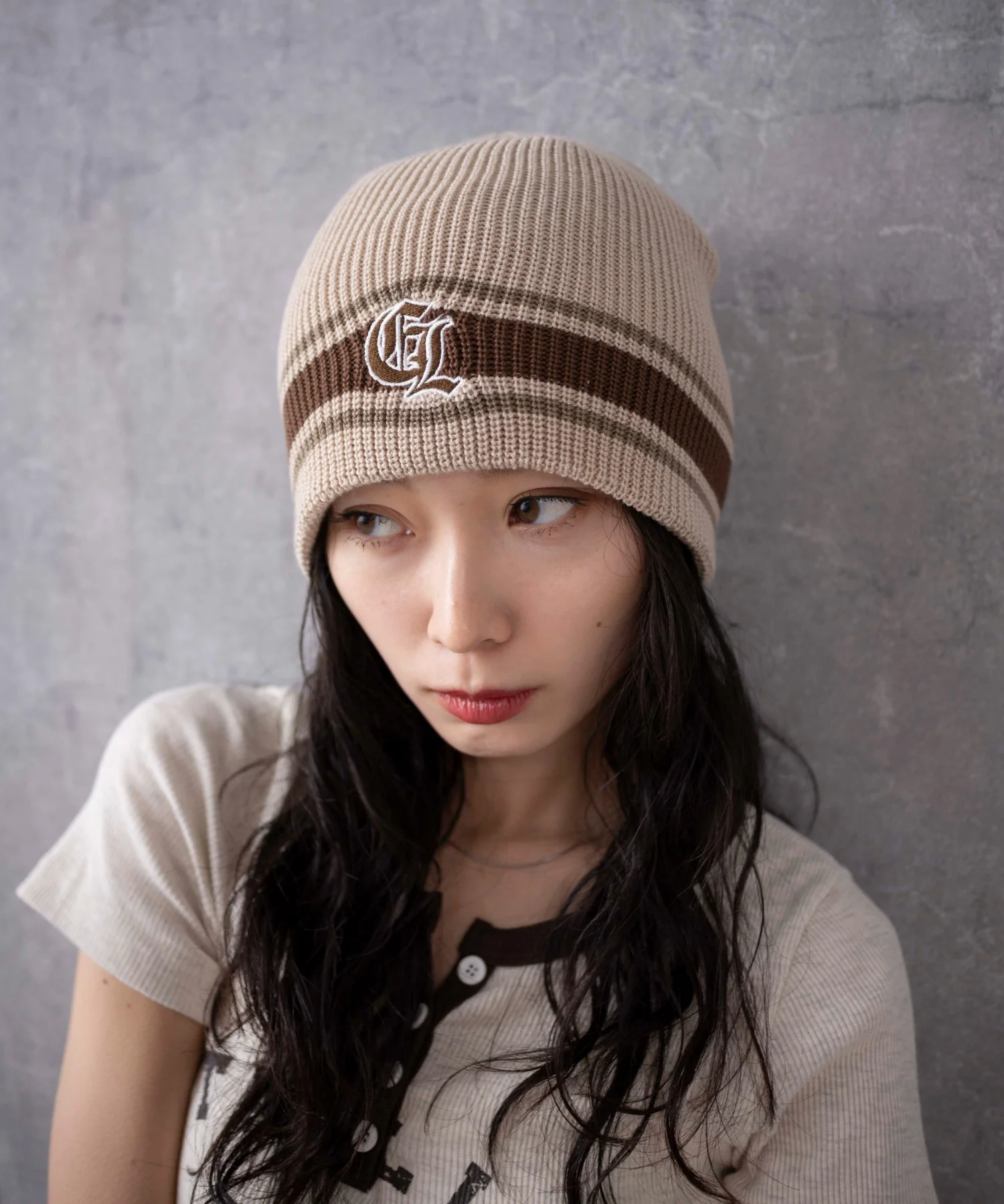 ワンポイント刺繍シングルニットワッチ - Image 6